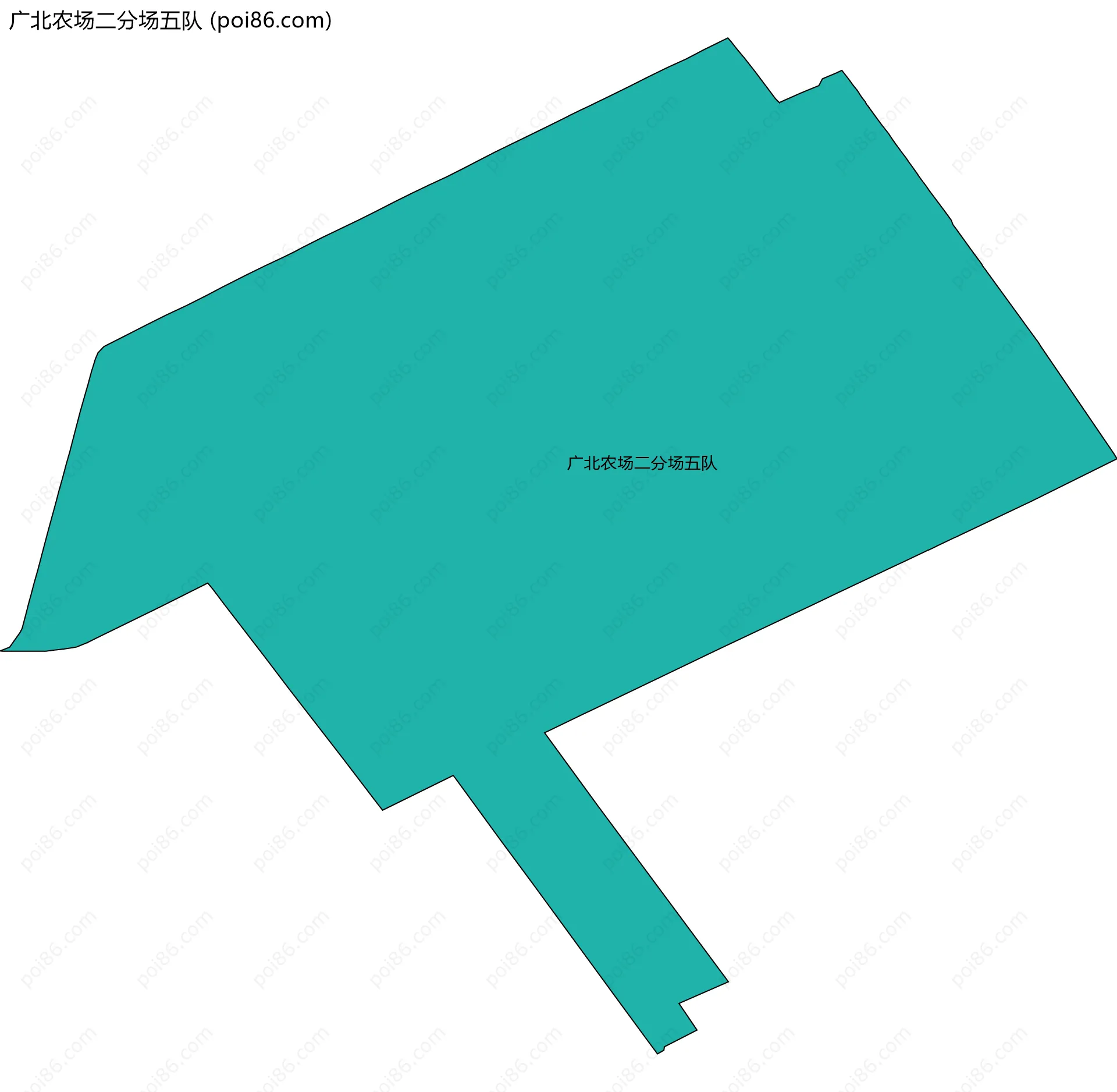 广北农场二分场五队边界地图