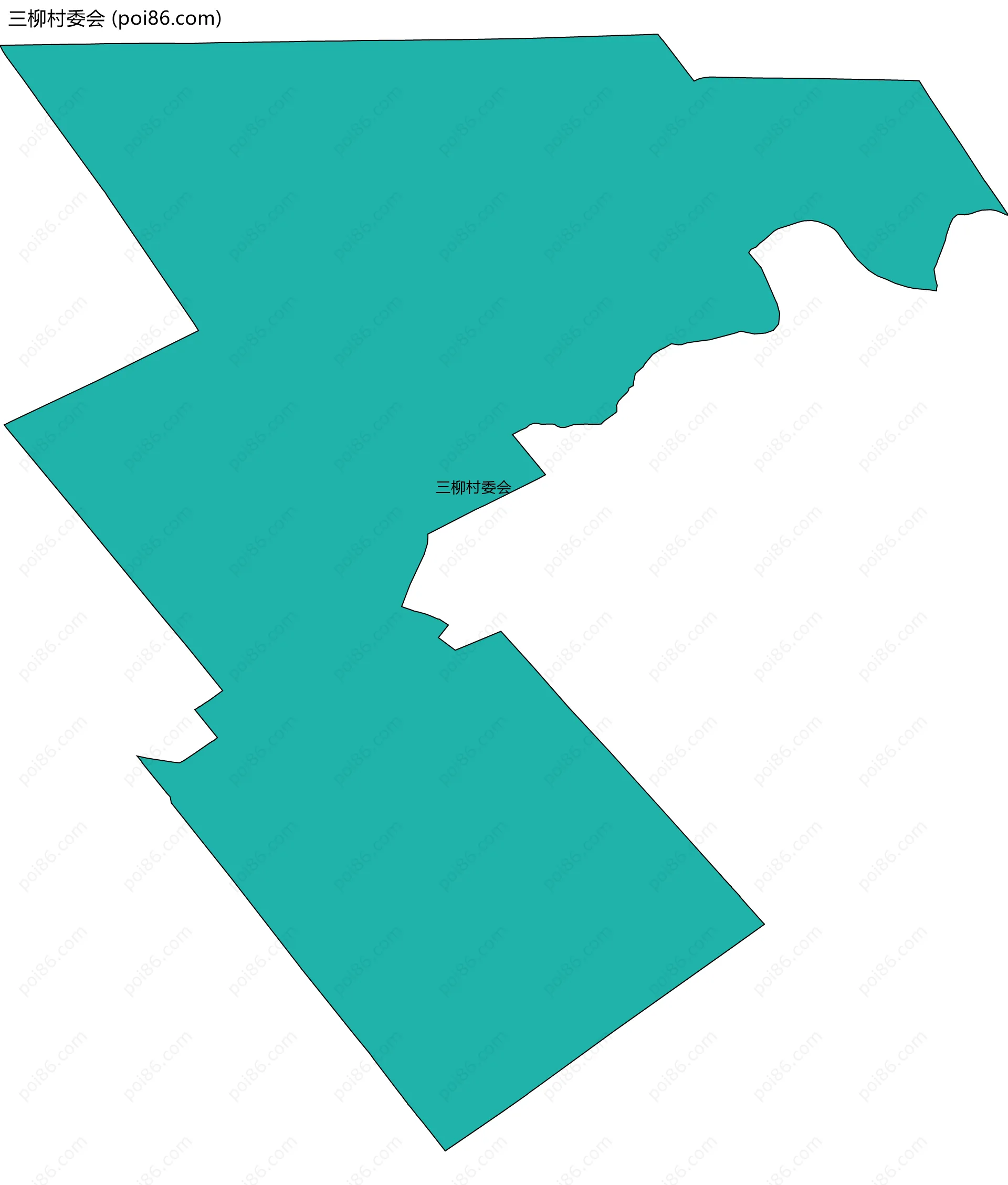 三柳村委会边界地图