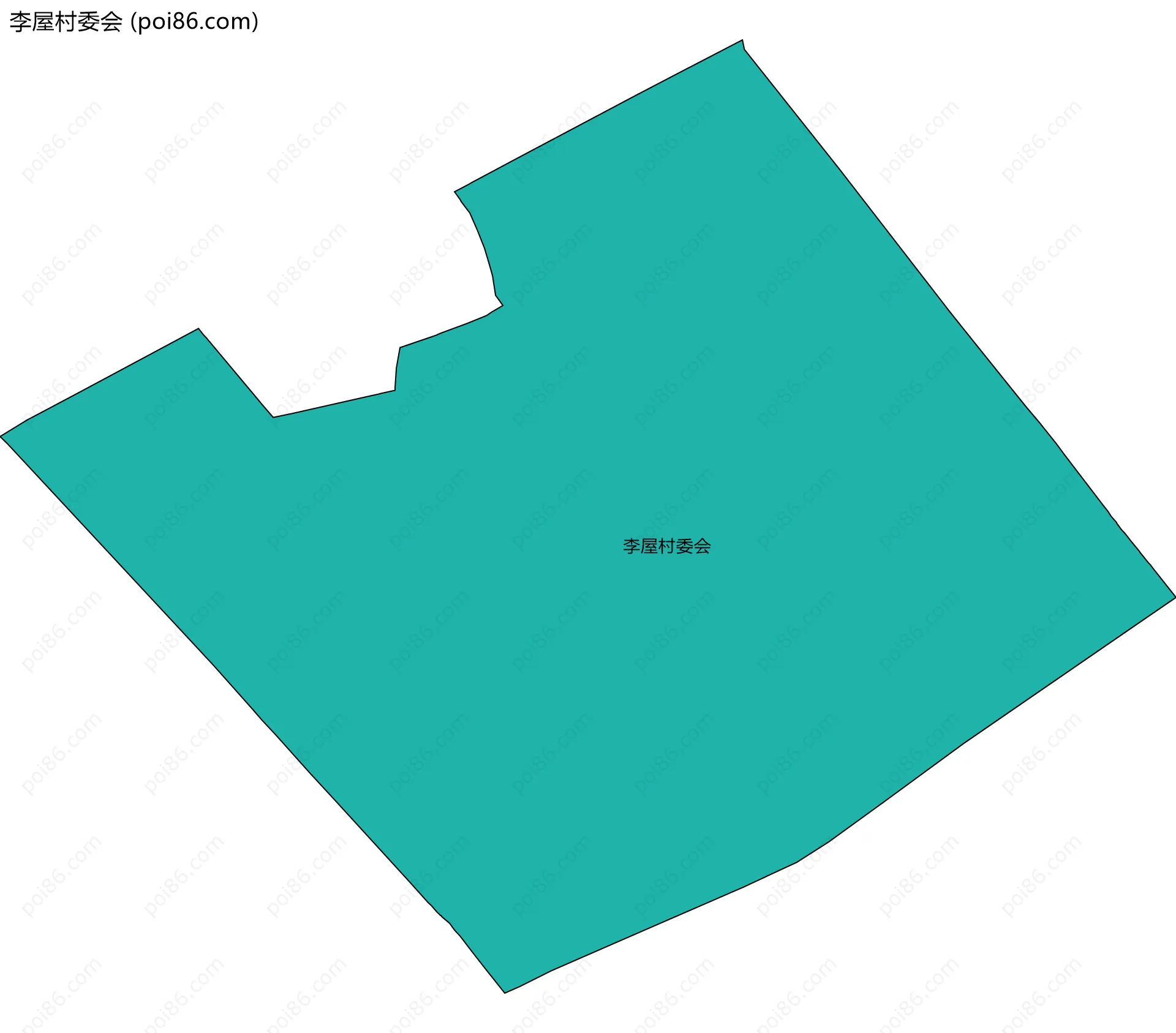 李屋村委会边界地图