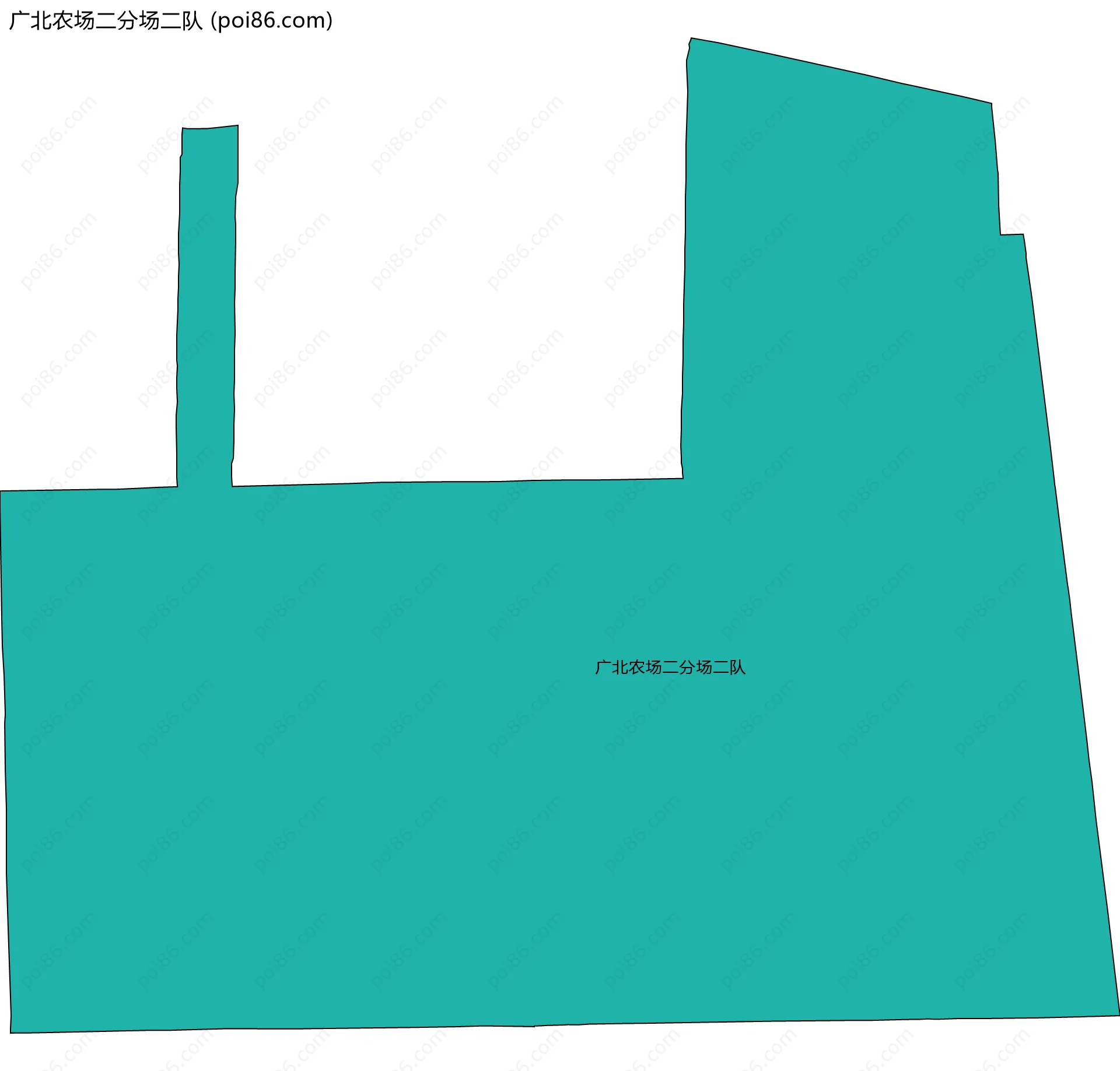 广北农场二分场二队边界地图