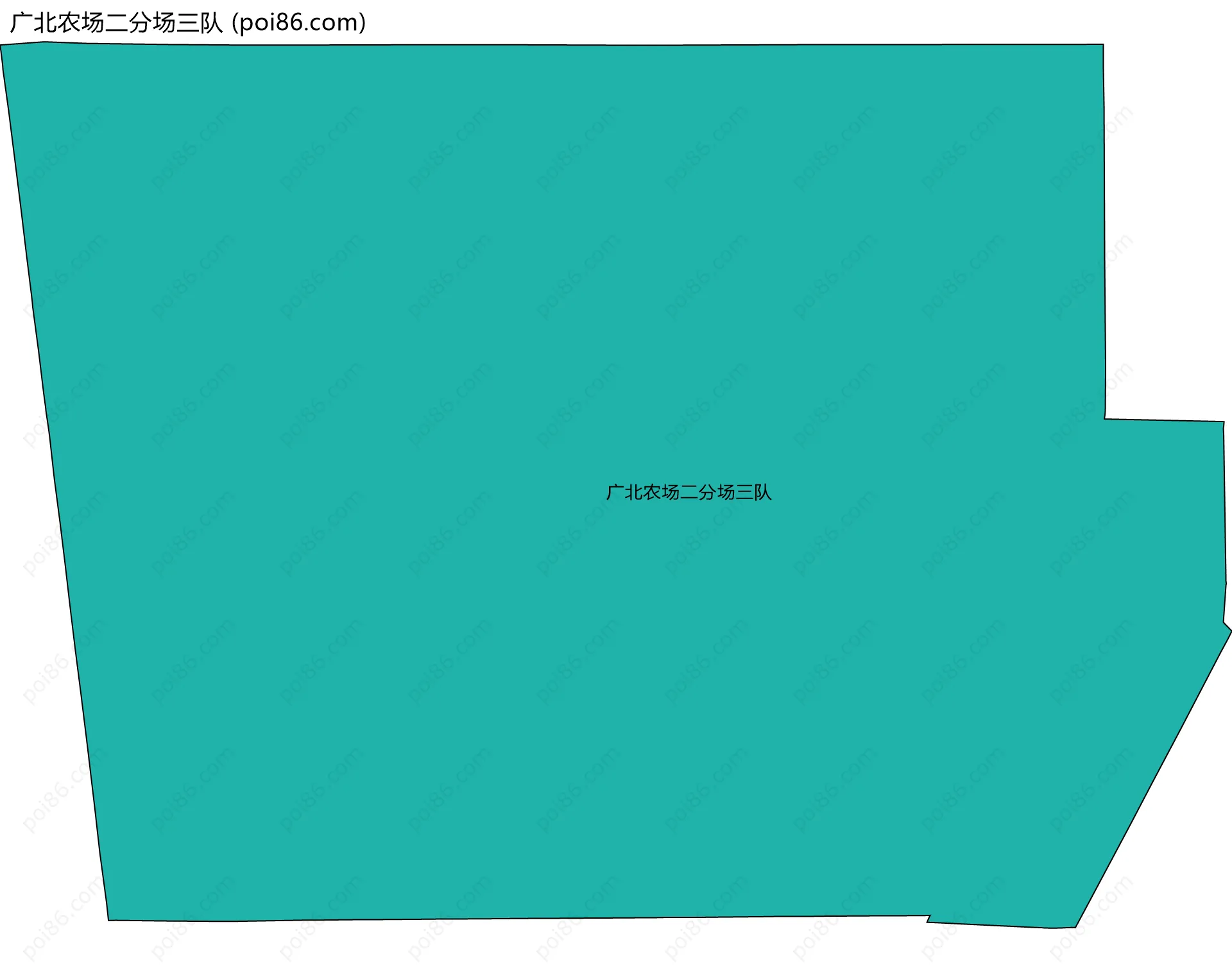 广北农场二分场三队边界地图