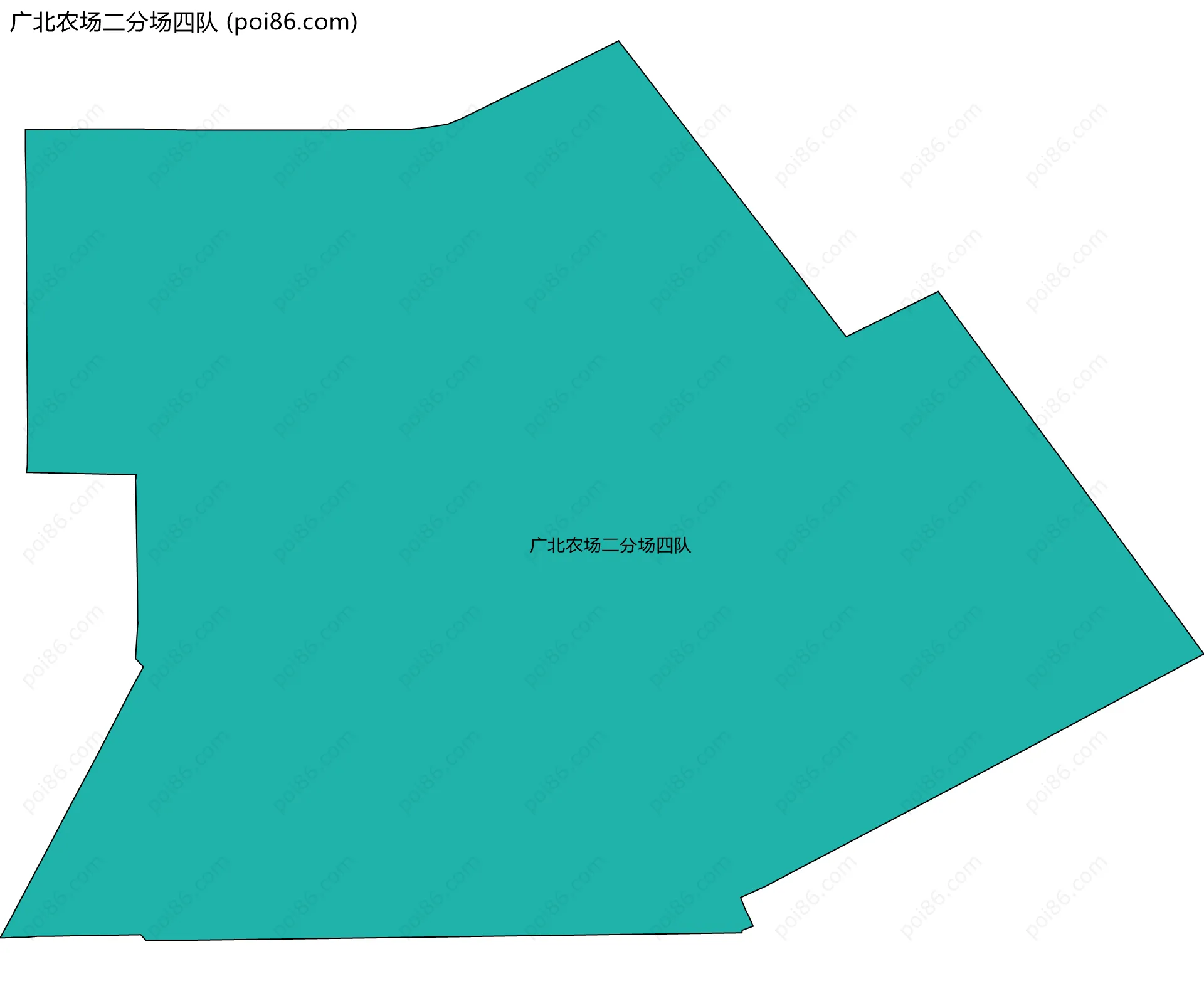 广北农场二分场四队边界地图