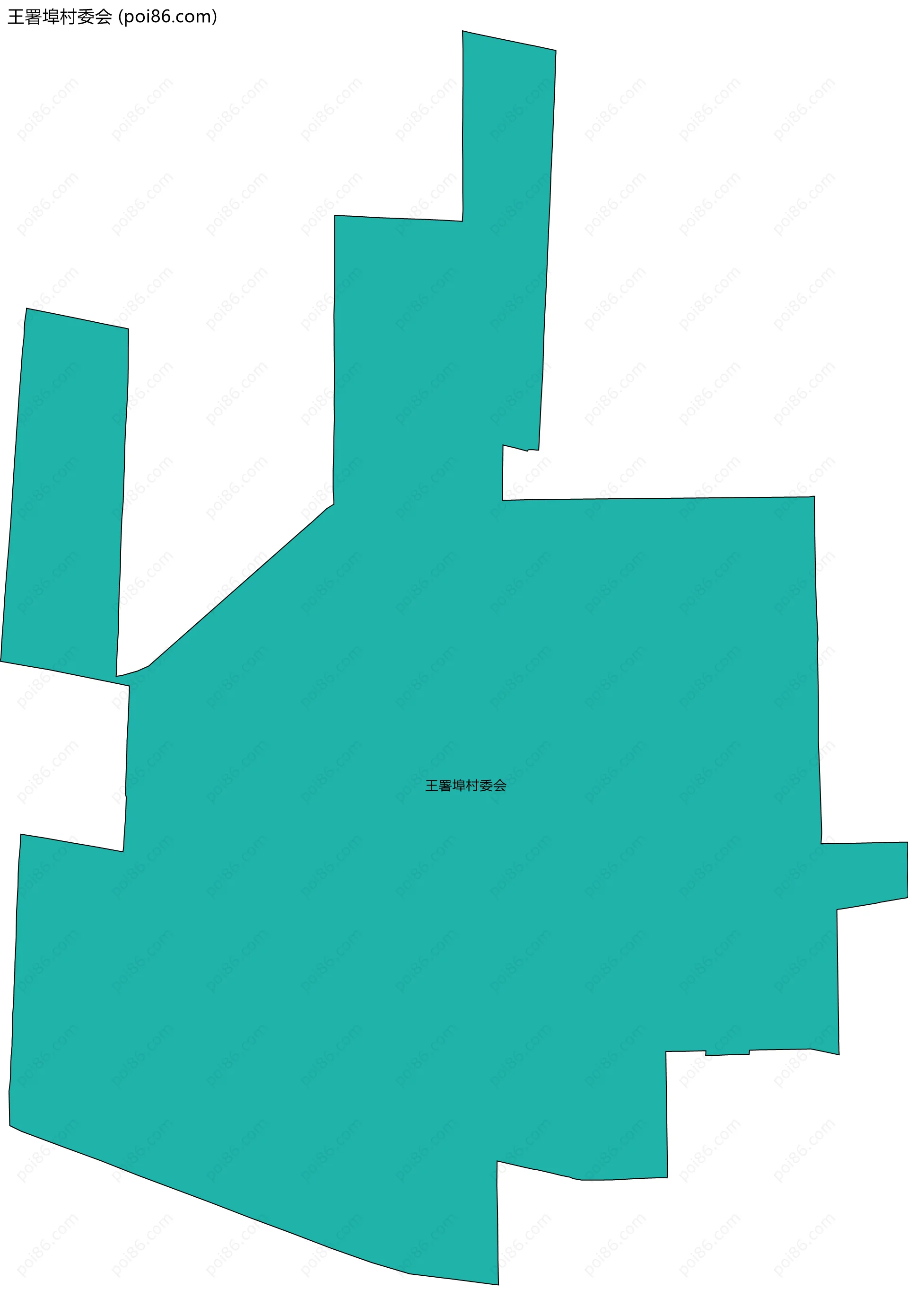 王署埠村委会边界地图