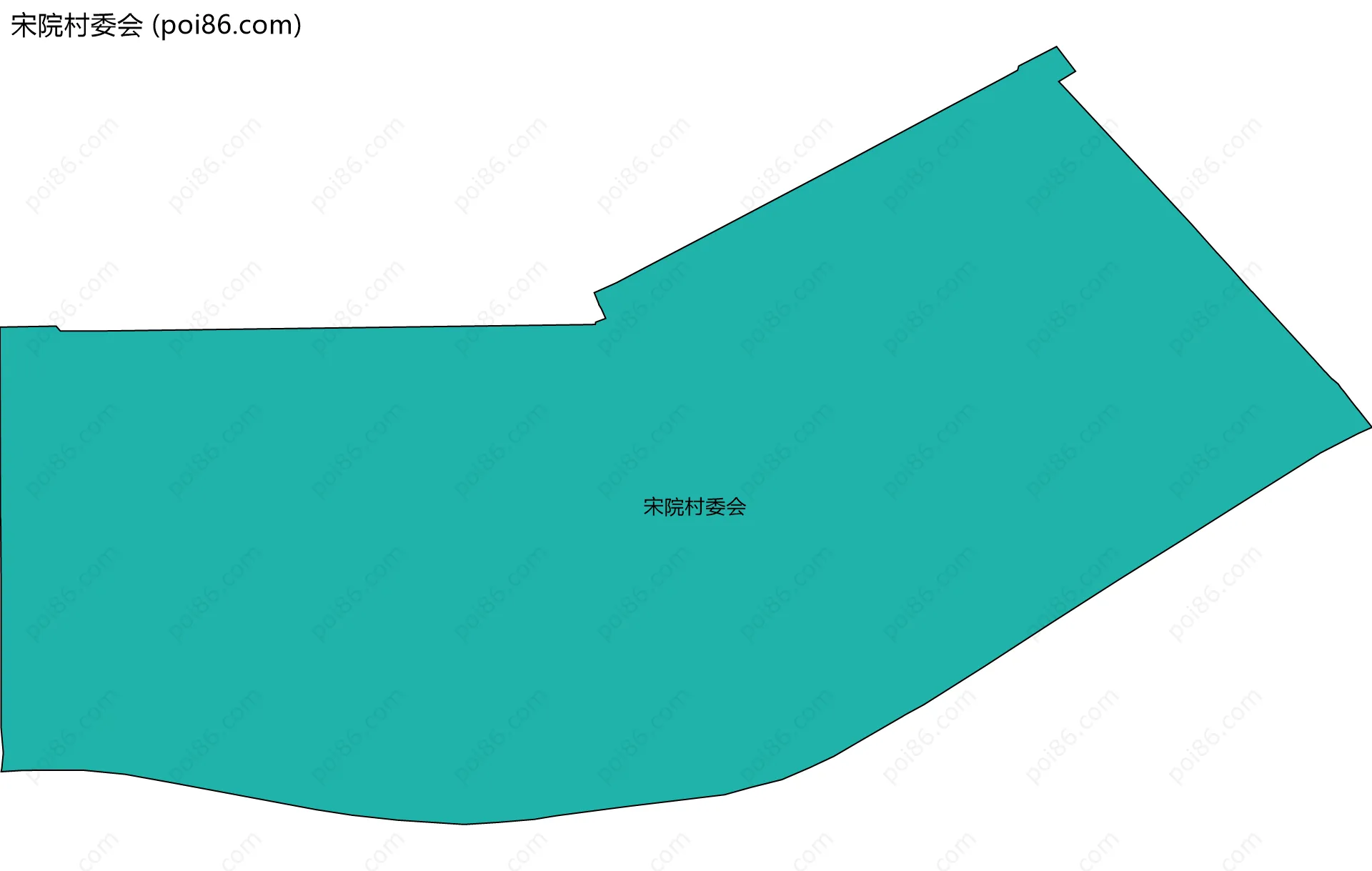 宋院村委会边界地图