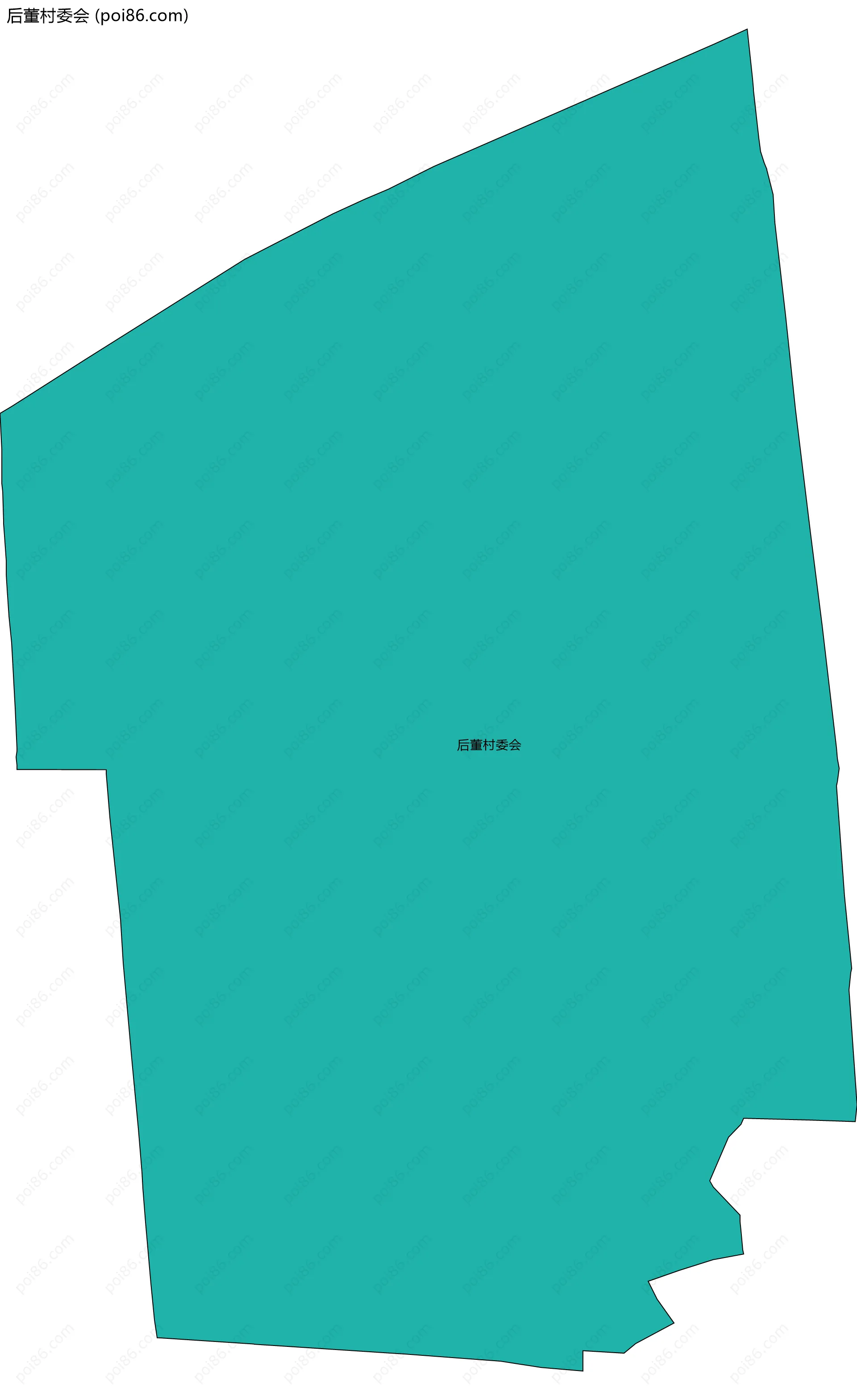 后董村委会边界地图