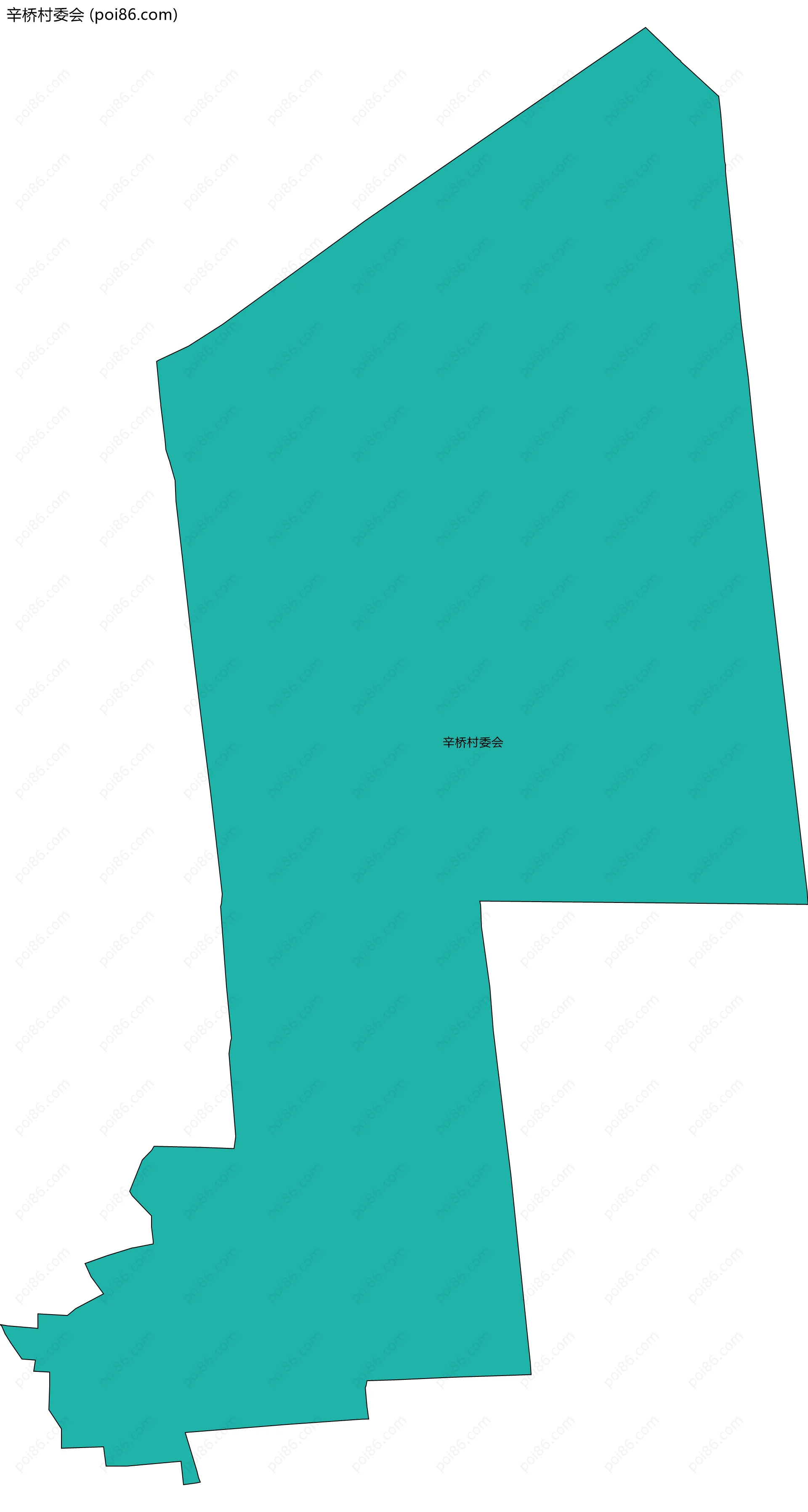 辛桥村委会边界地图