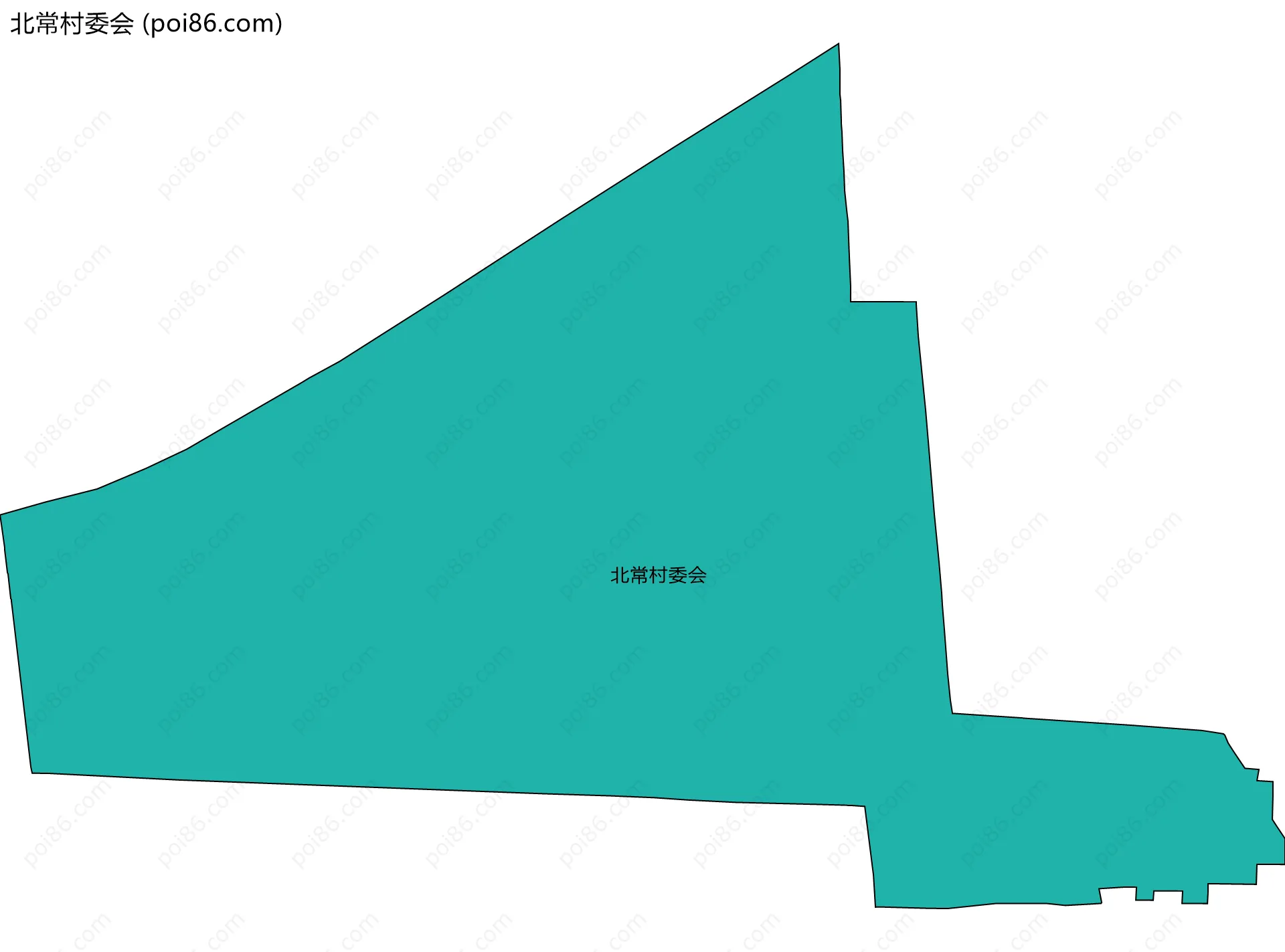 北常村委会边界地图