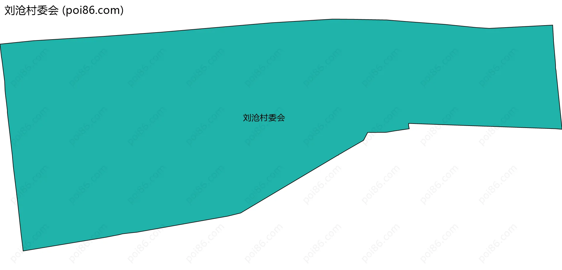 刘沧村委会边界地图