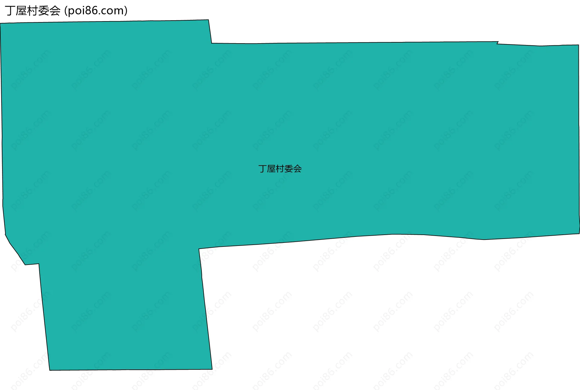 丁屋村委会边界地图