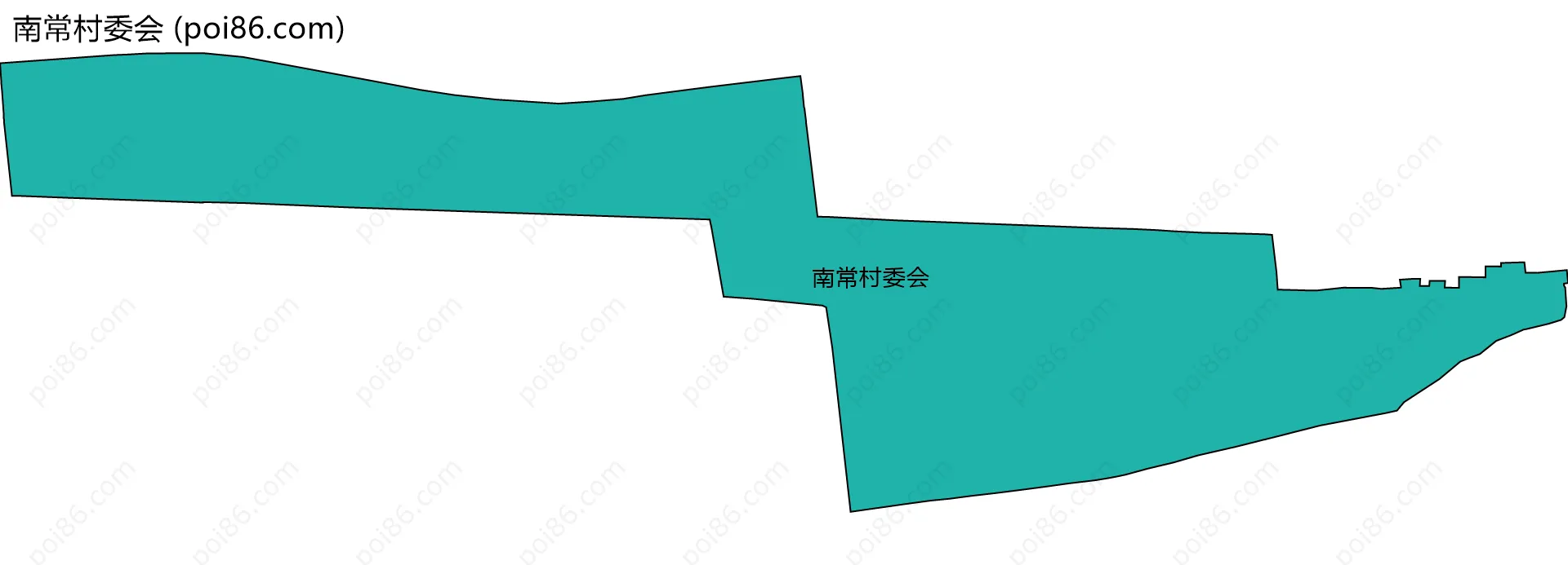南常村委会边界地图