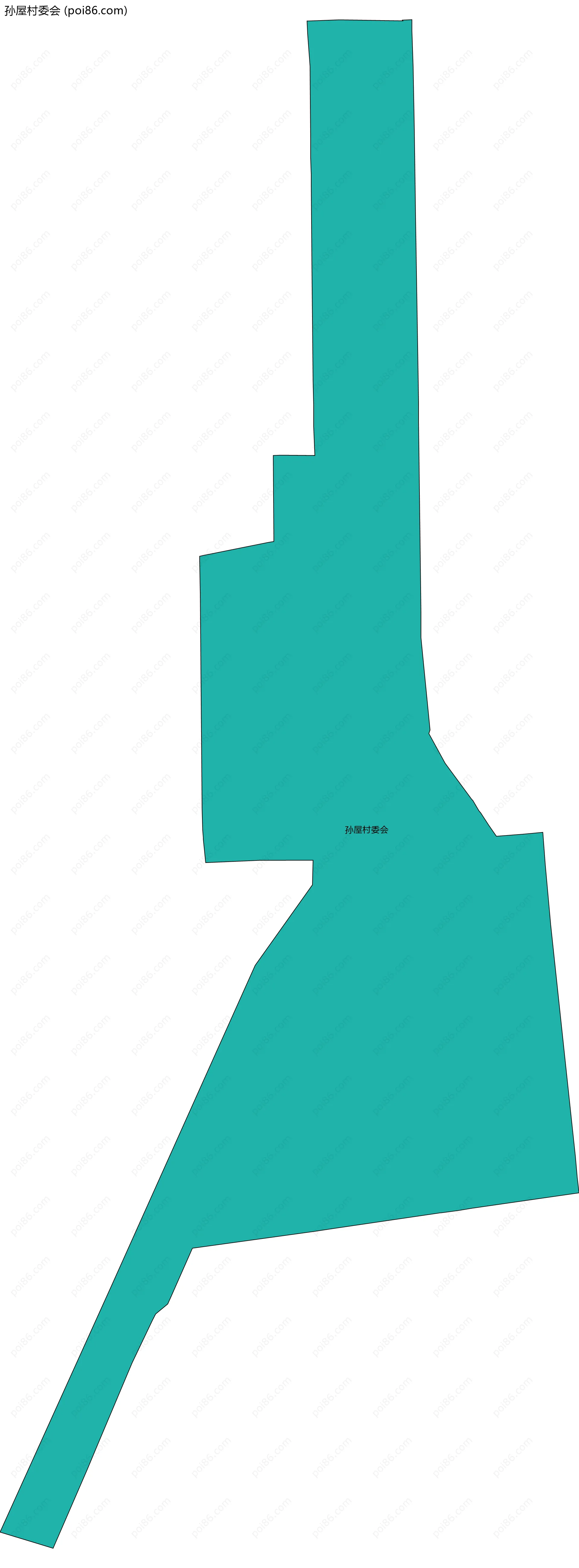 孙屋村委会边界地图