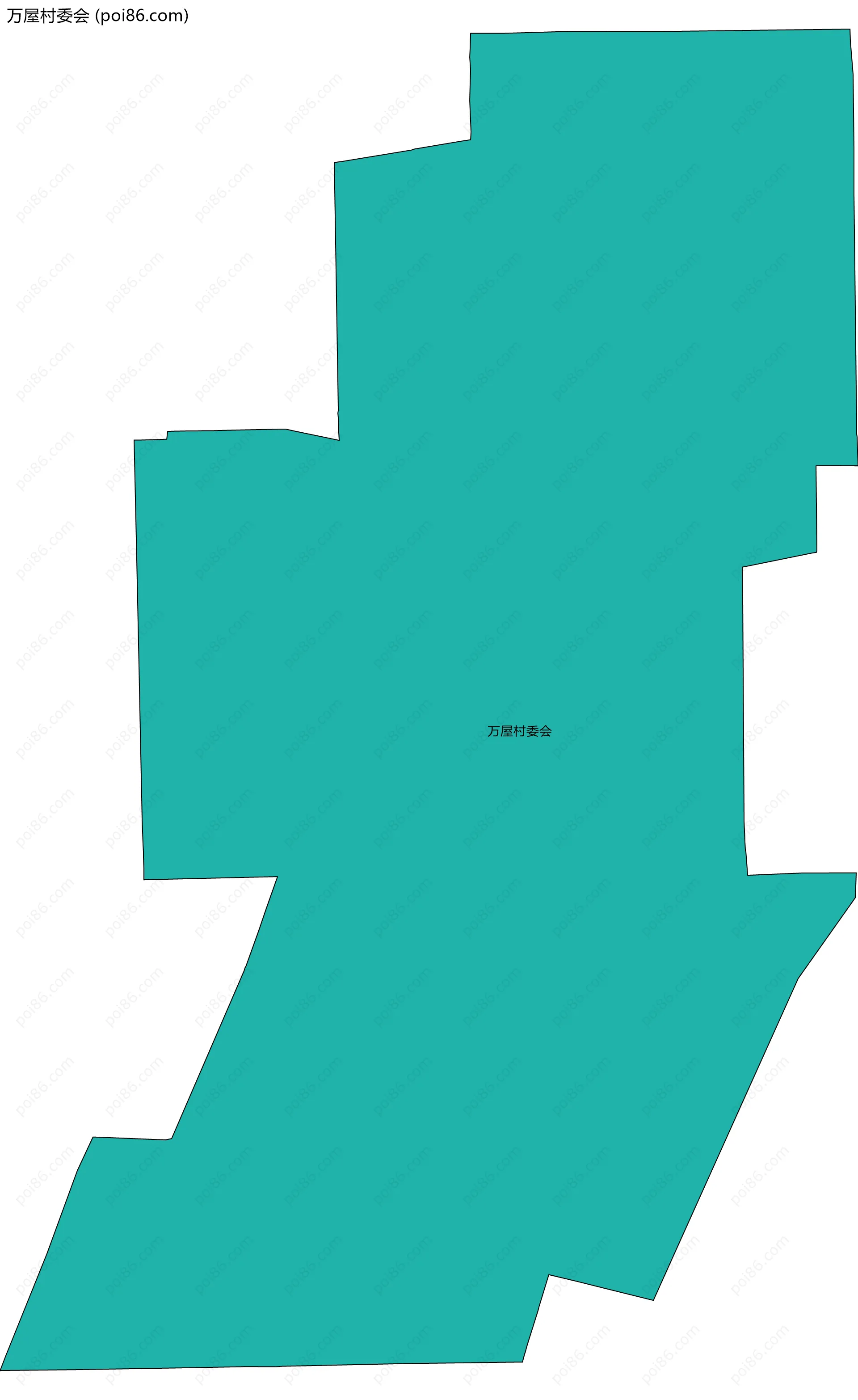 万屋村委会边界地图