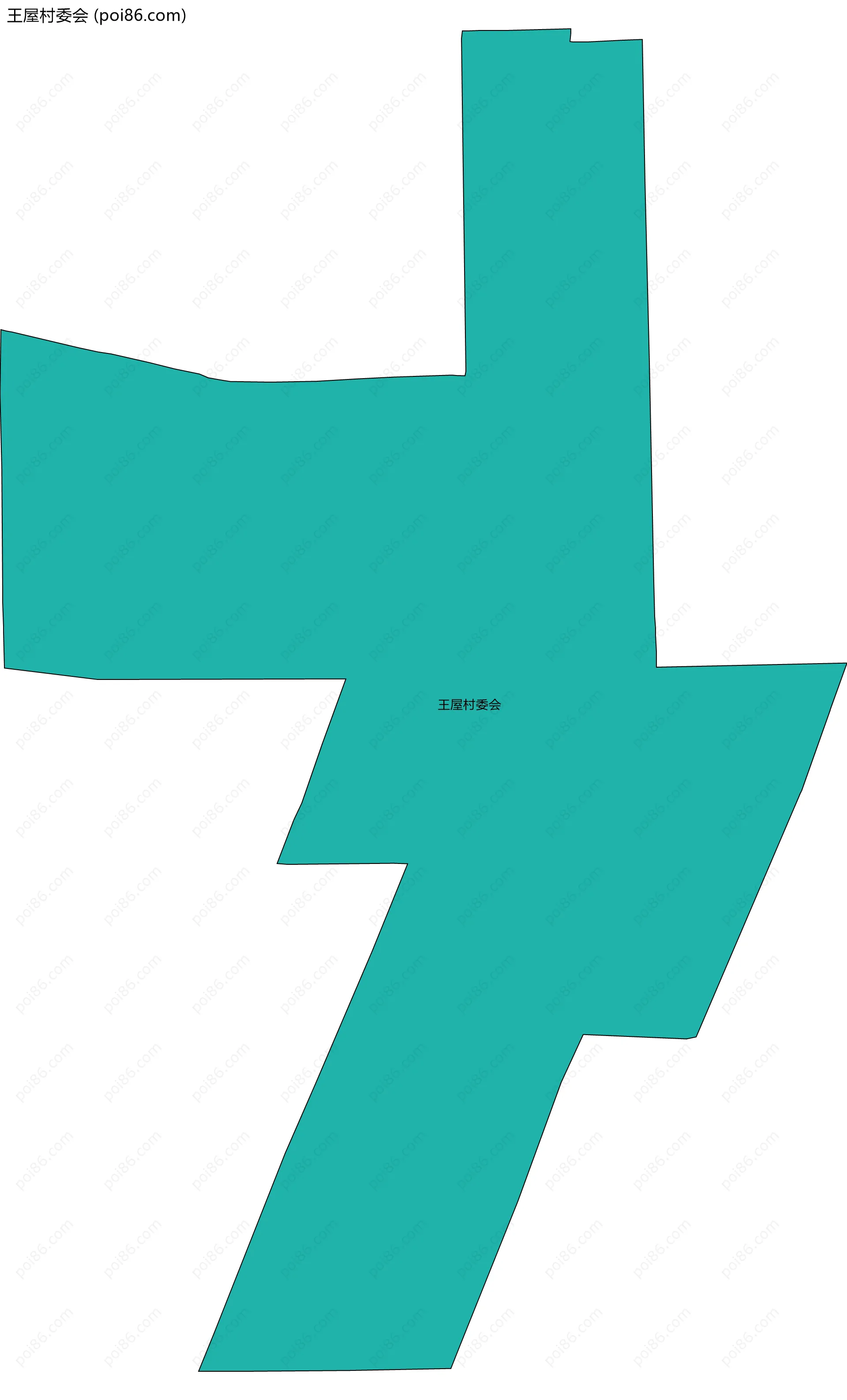 王屋村委会边界地图