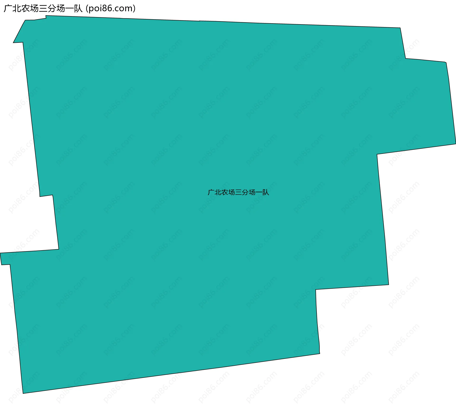 广北农场三分场一队边界地图