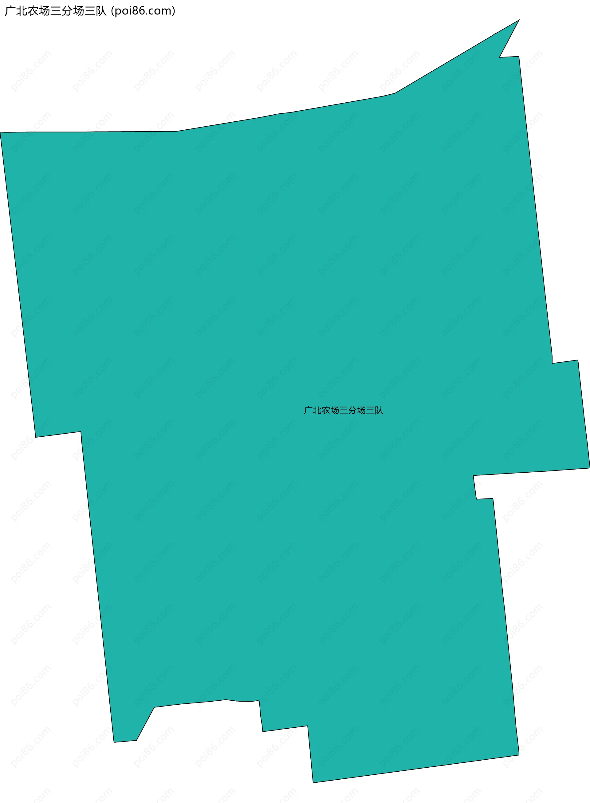 广北农场三分场三队边界地图