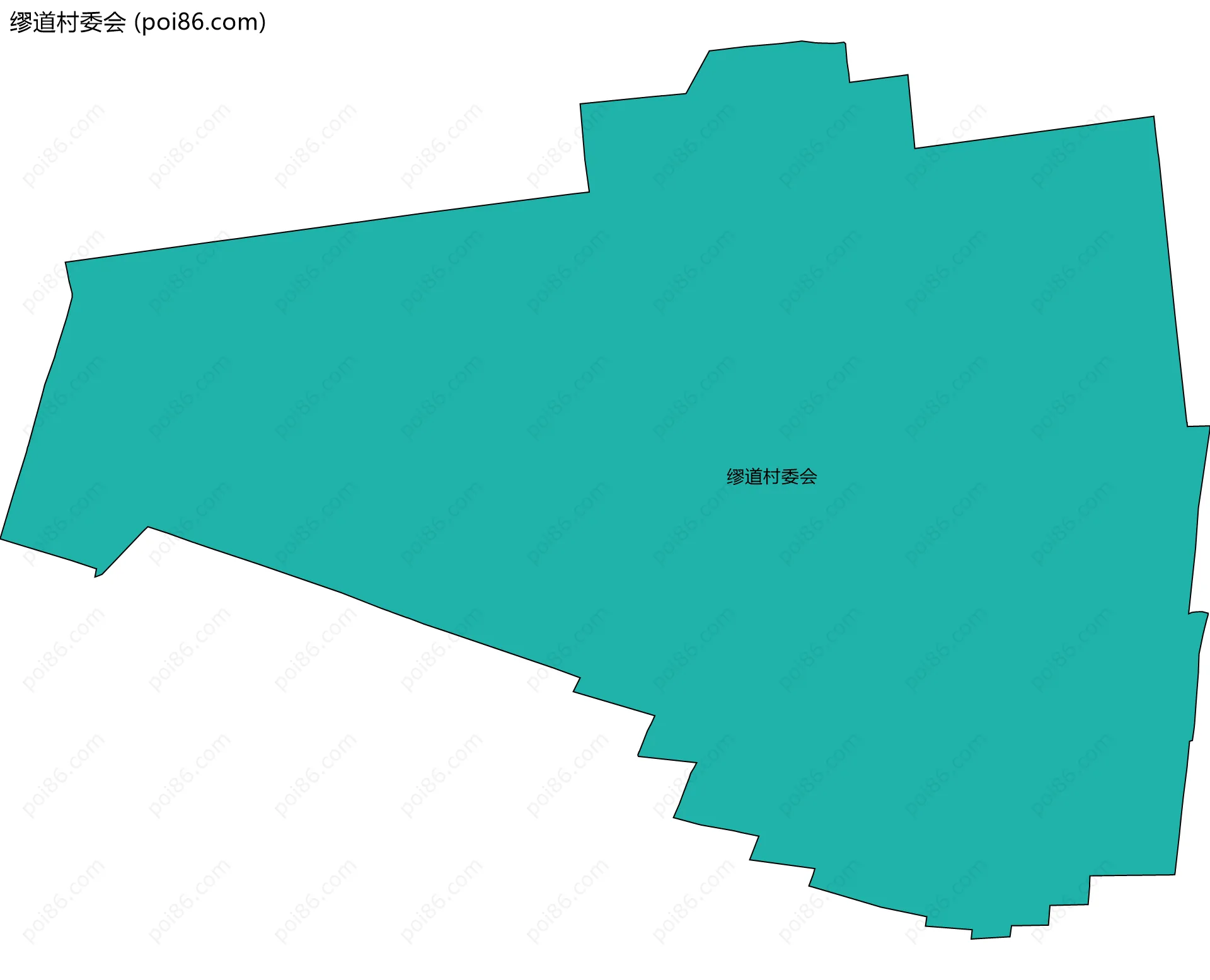 缪道村委会边界地图