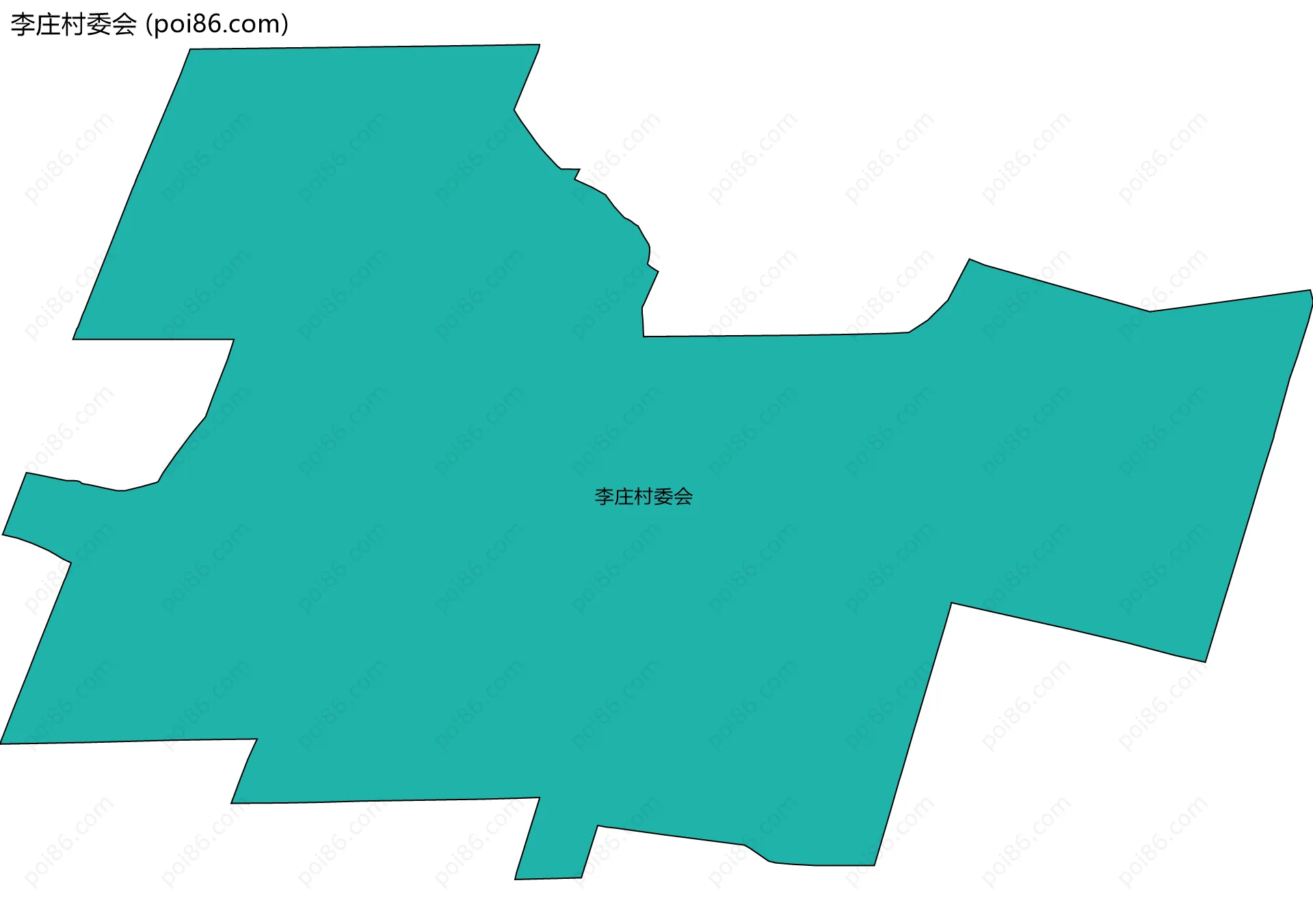 李庄村委会边界地图