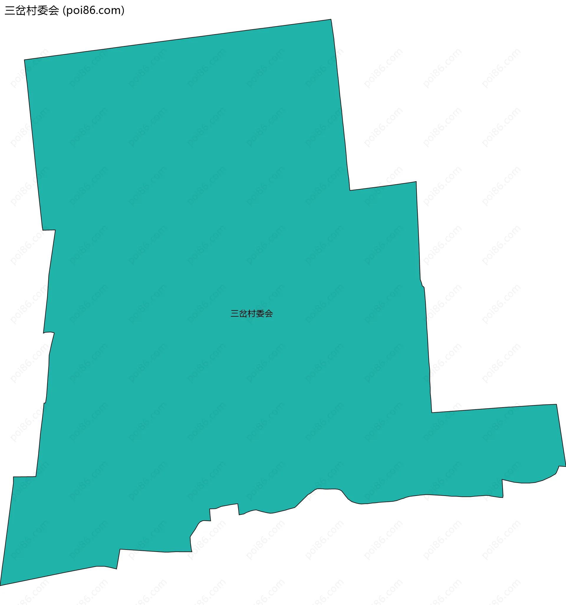 三岔村委会边界地图