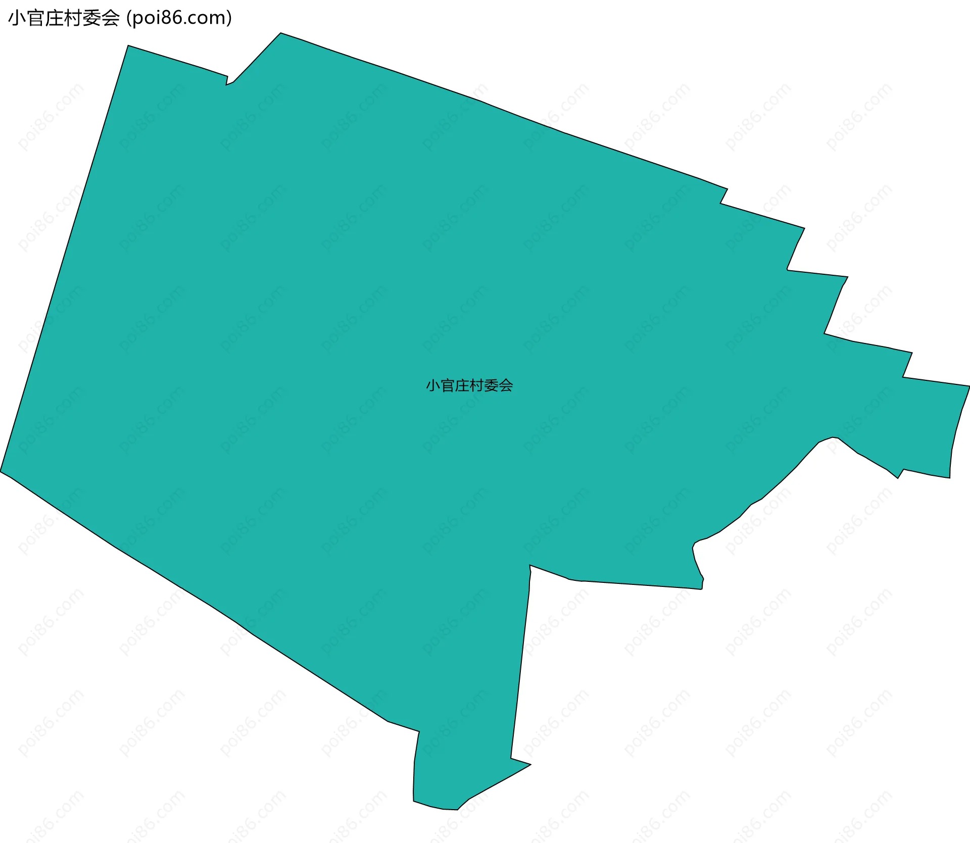 小官庄村委会边界地图