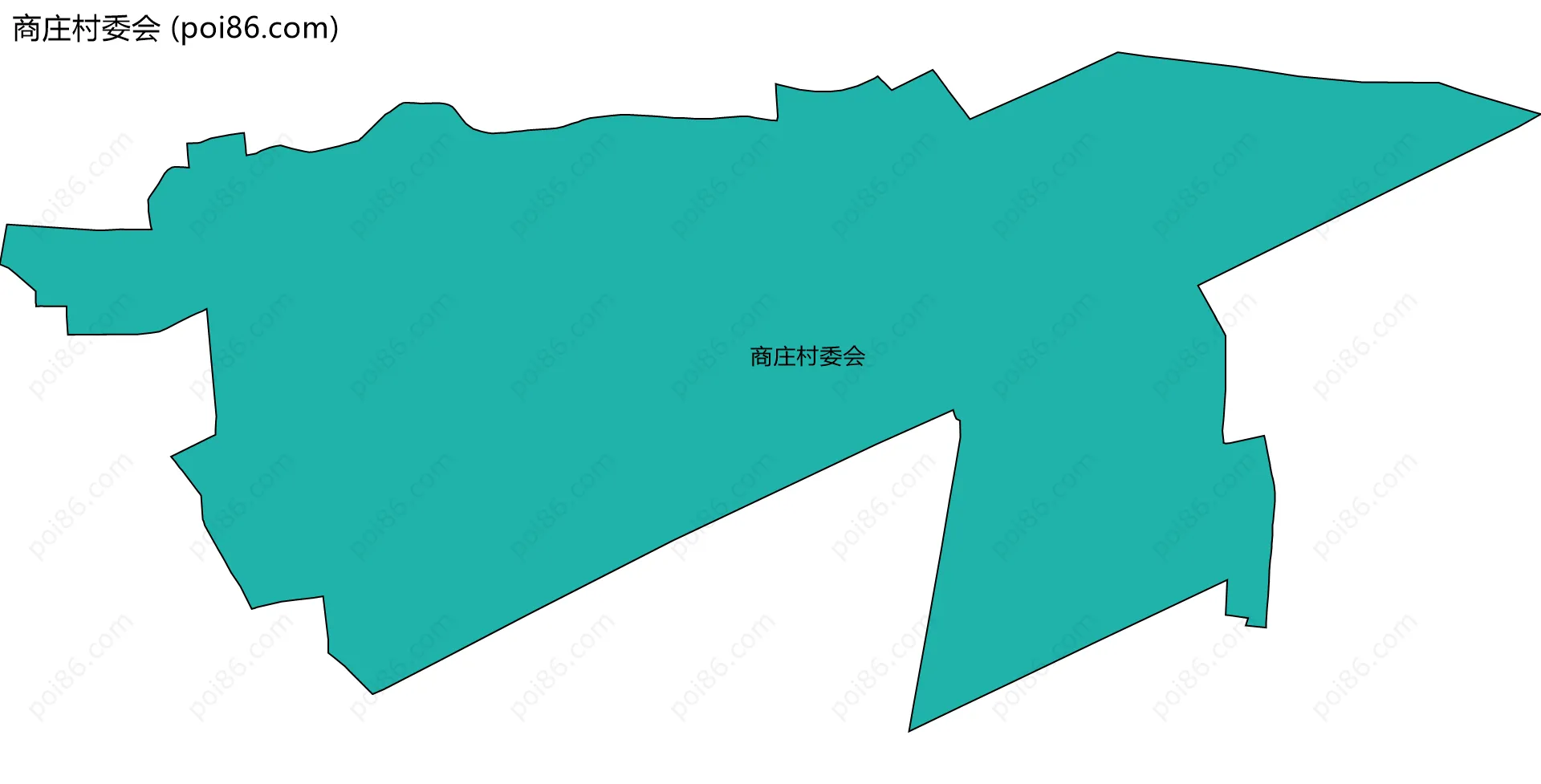 商庄村委会边界地图
