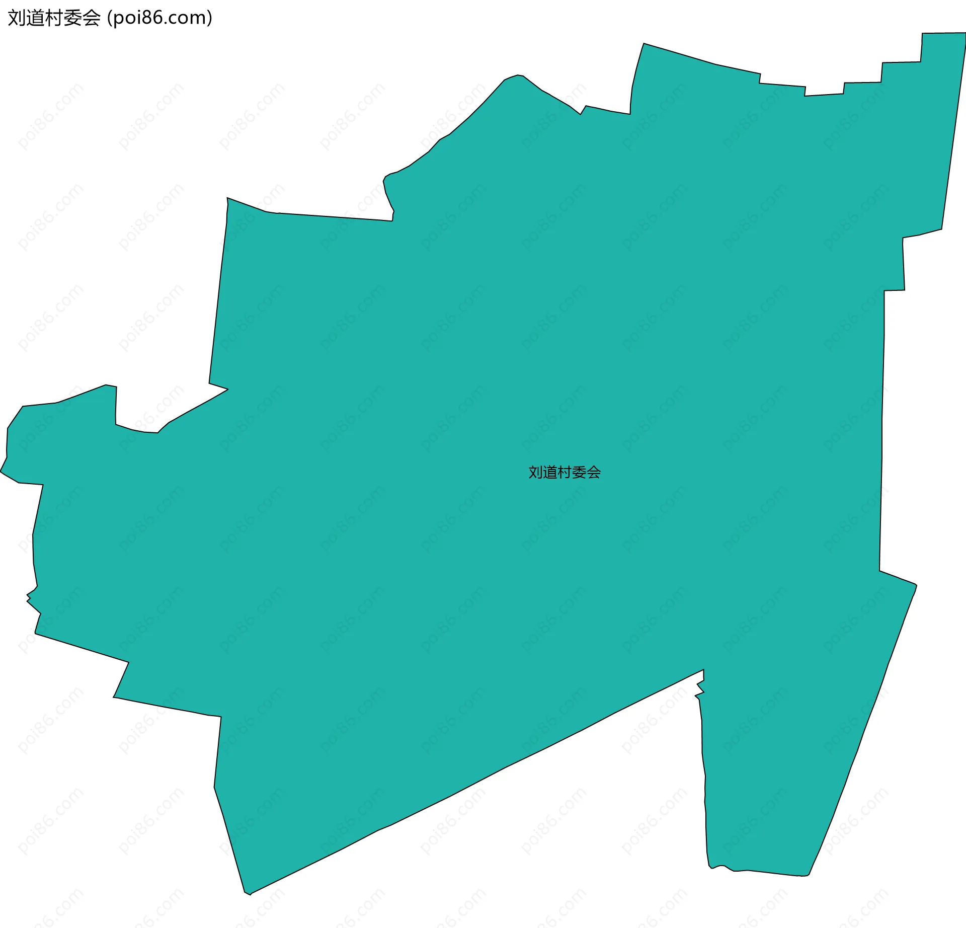 刘道村委会边界地图