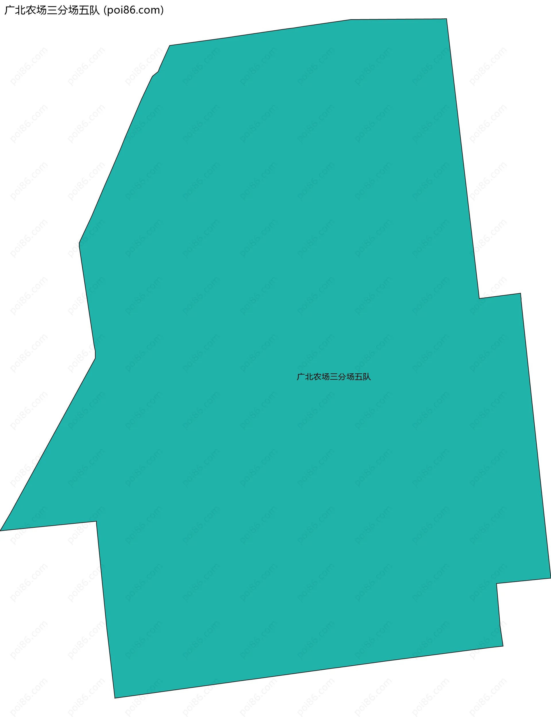 广北农场三分场五队边界地图