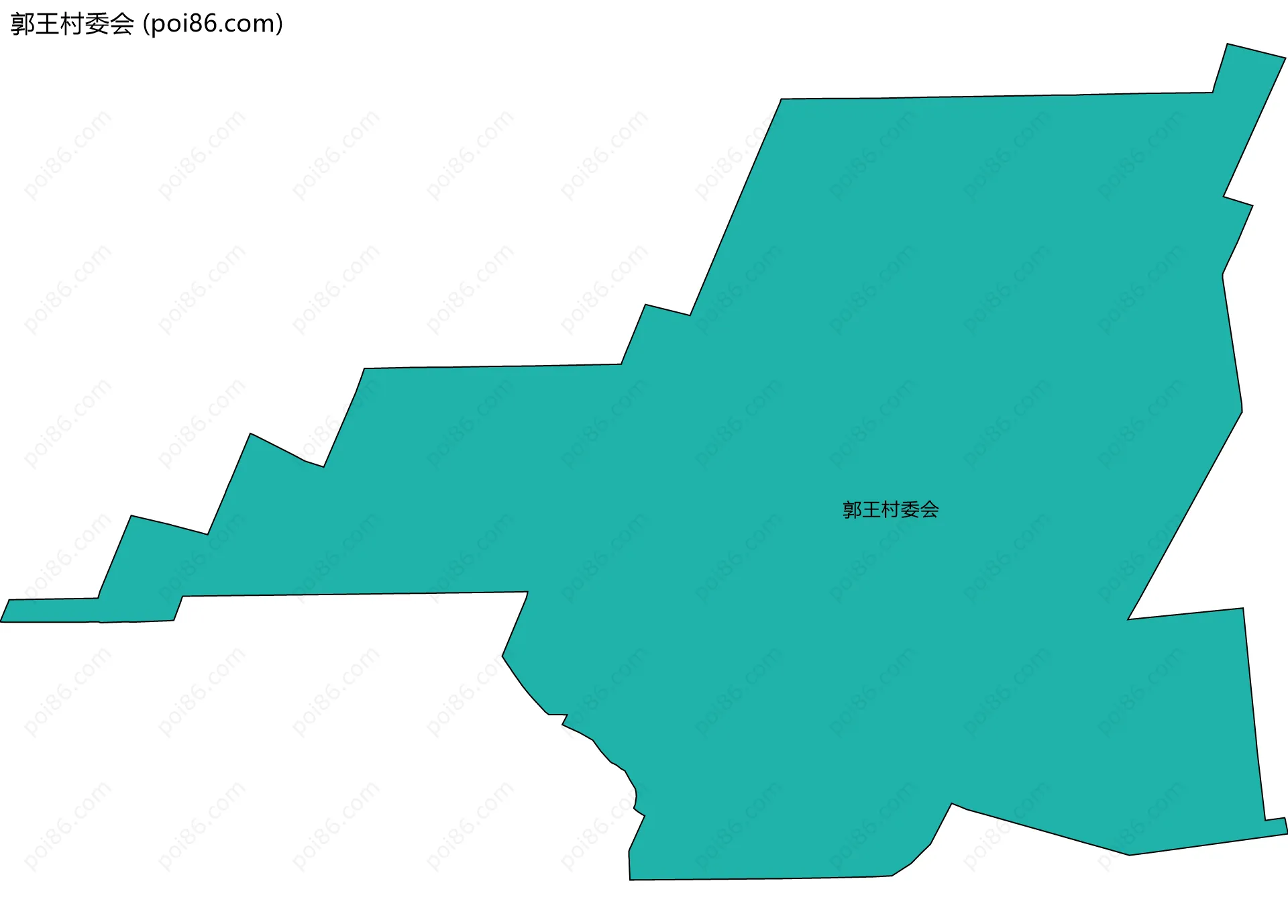 郭王村委会边界地图