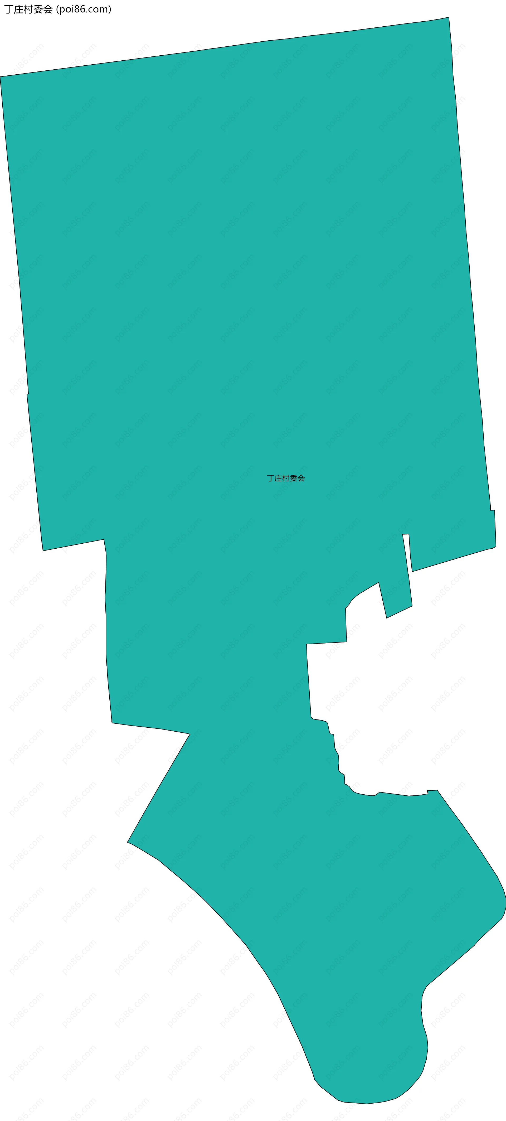 丁庄村委会边界地图