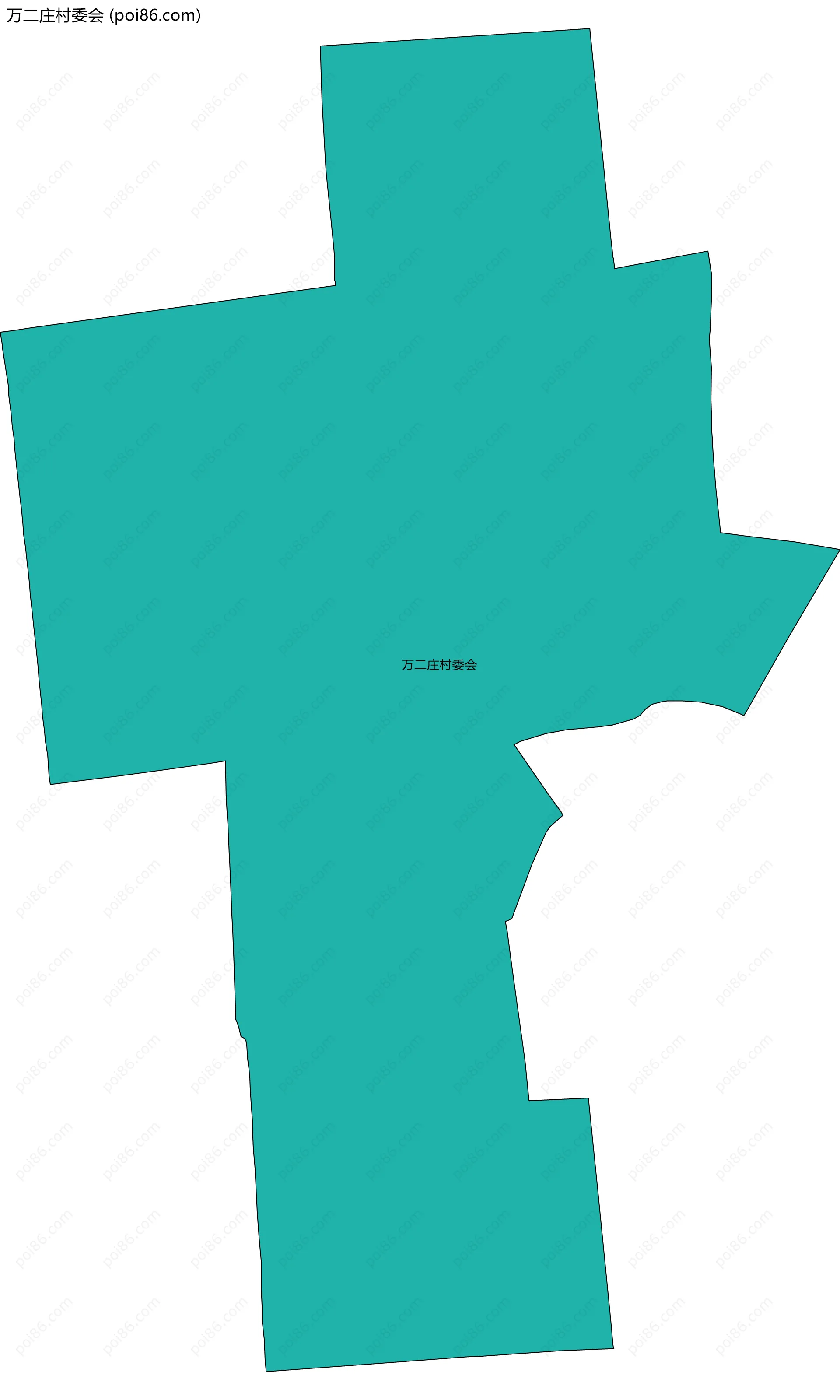 万二庄村委会边界地图