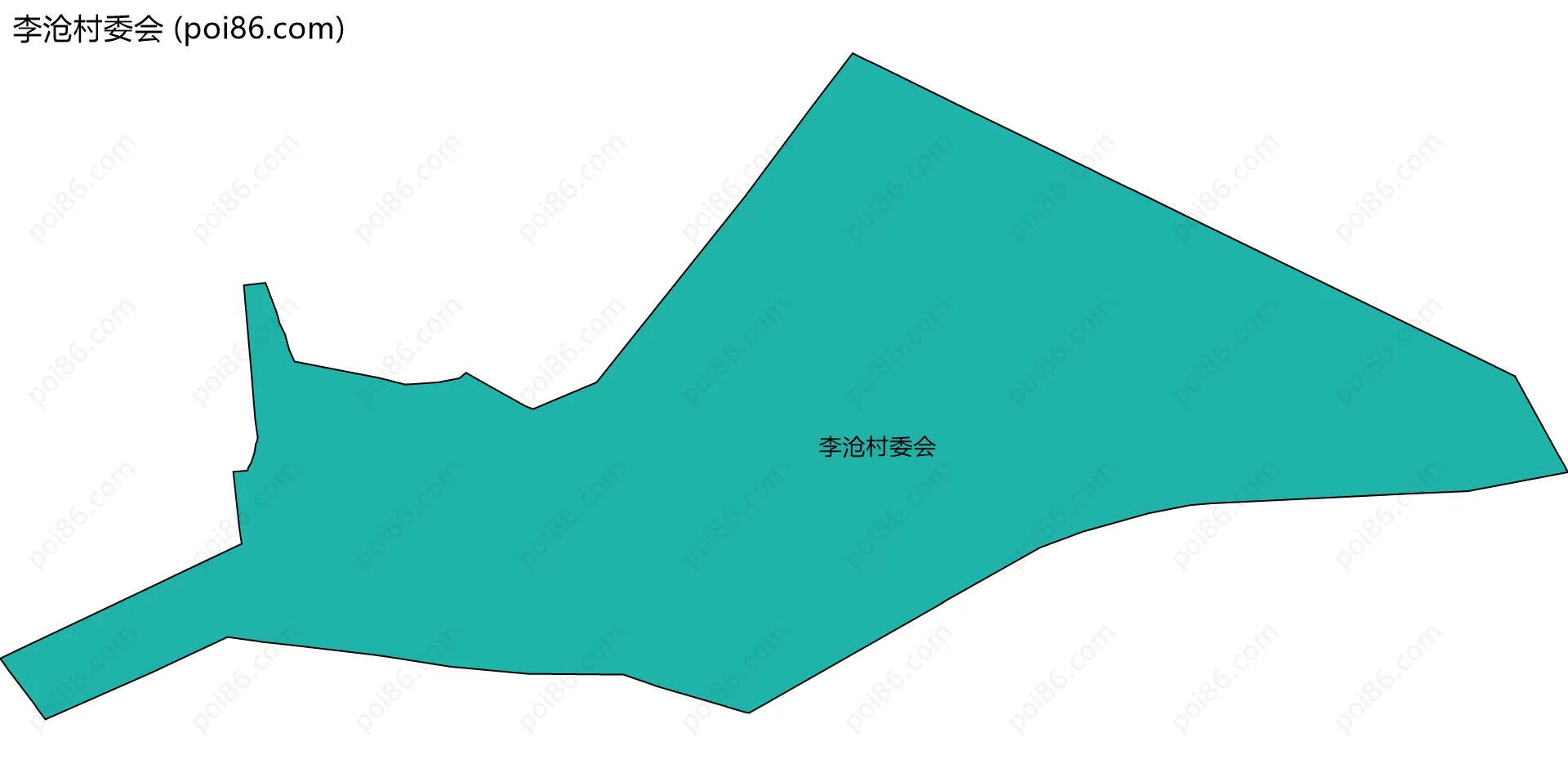 李沧村委会边界地图