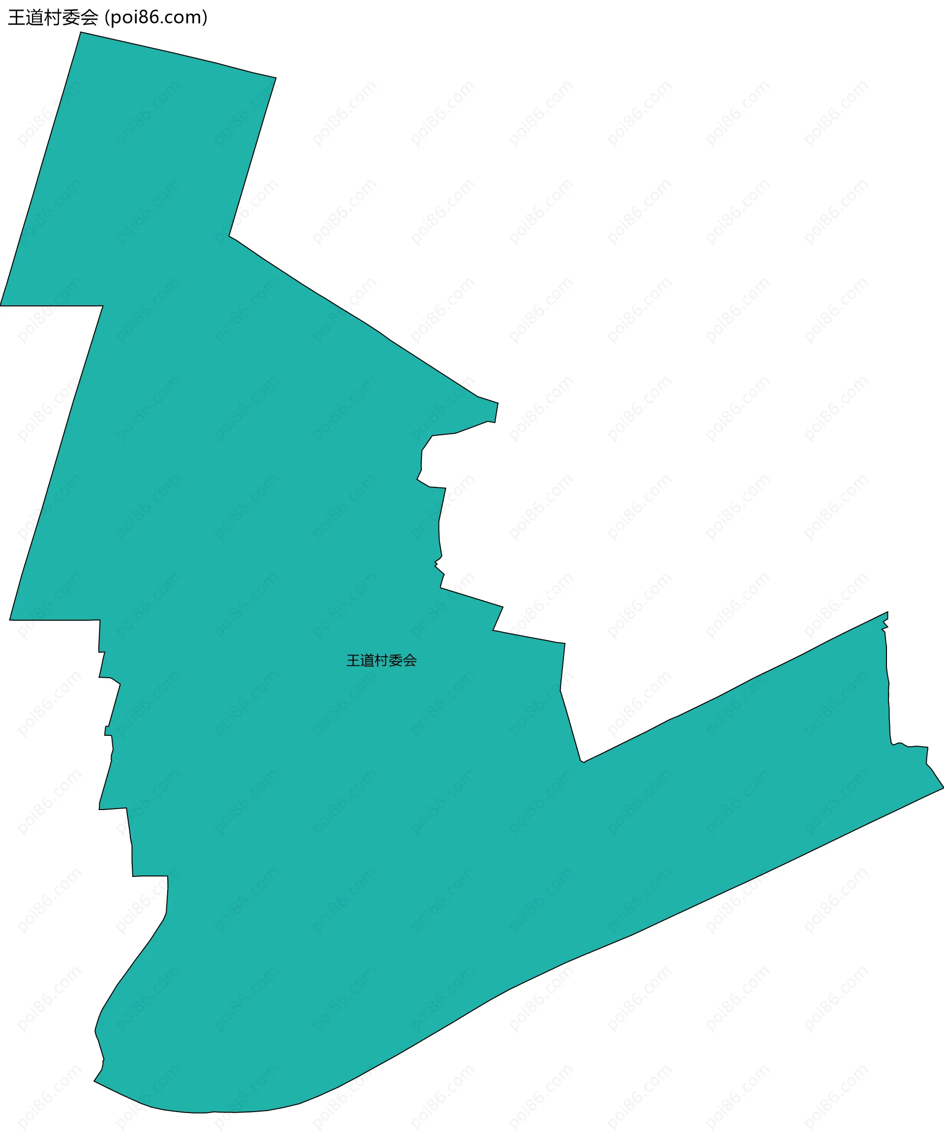王道村委会边界地图