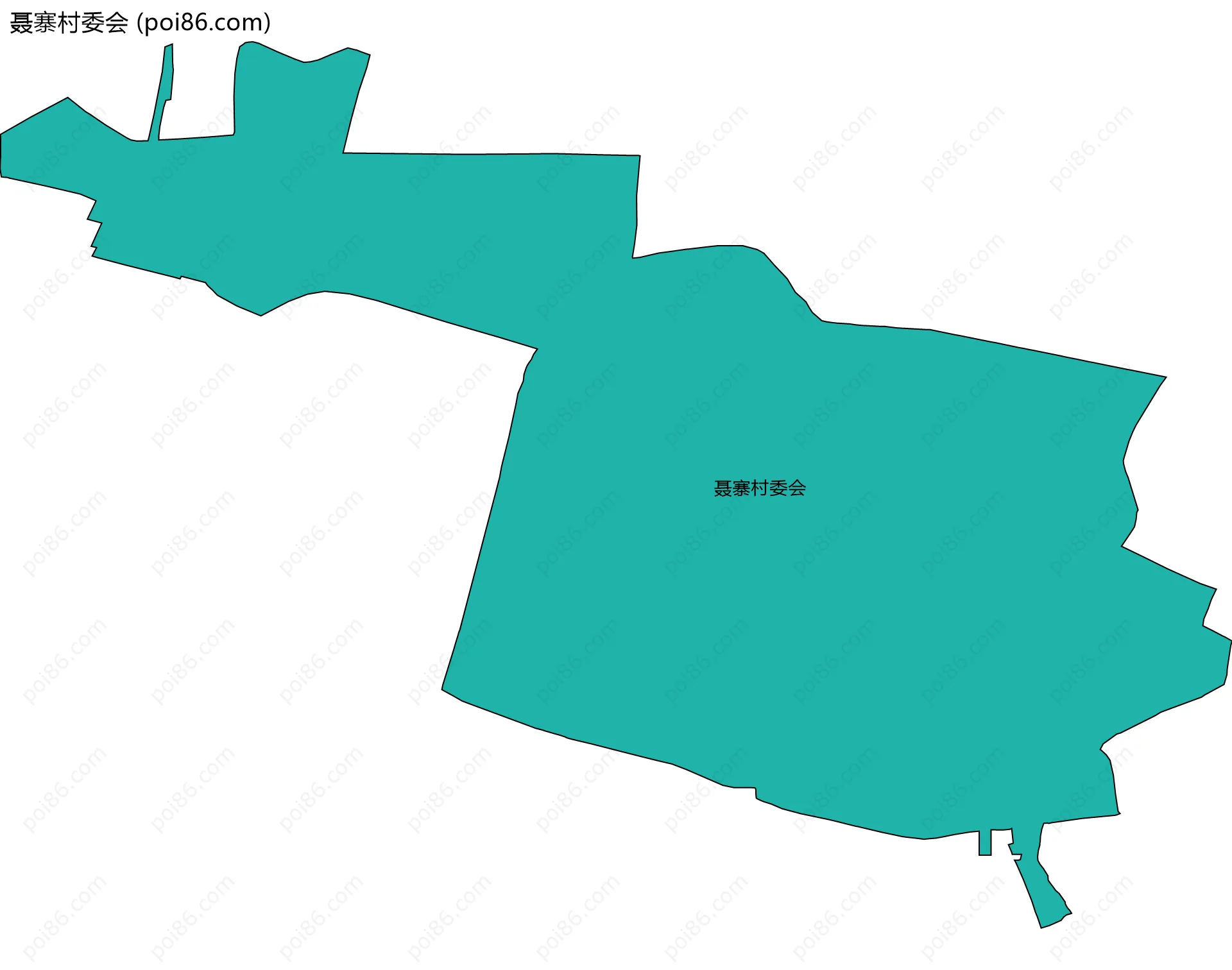 聂寨村委会边界地图