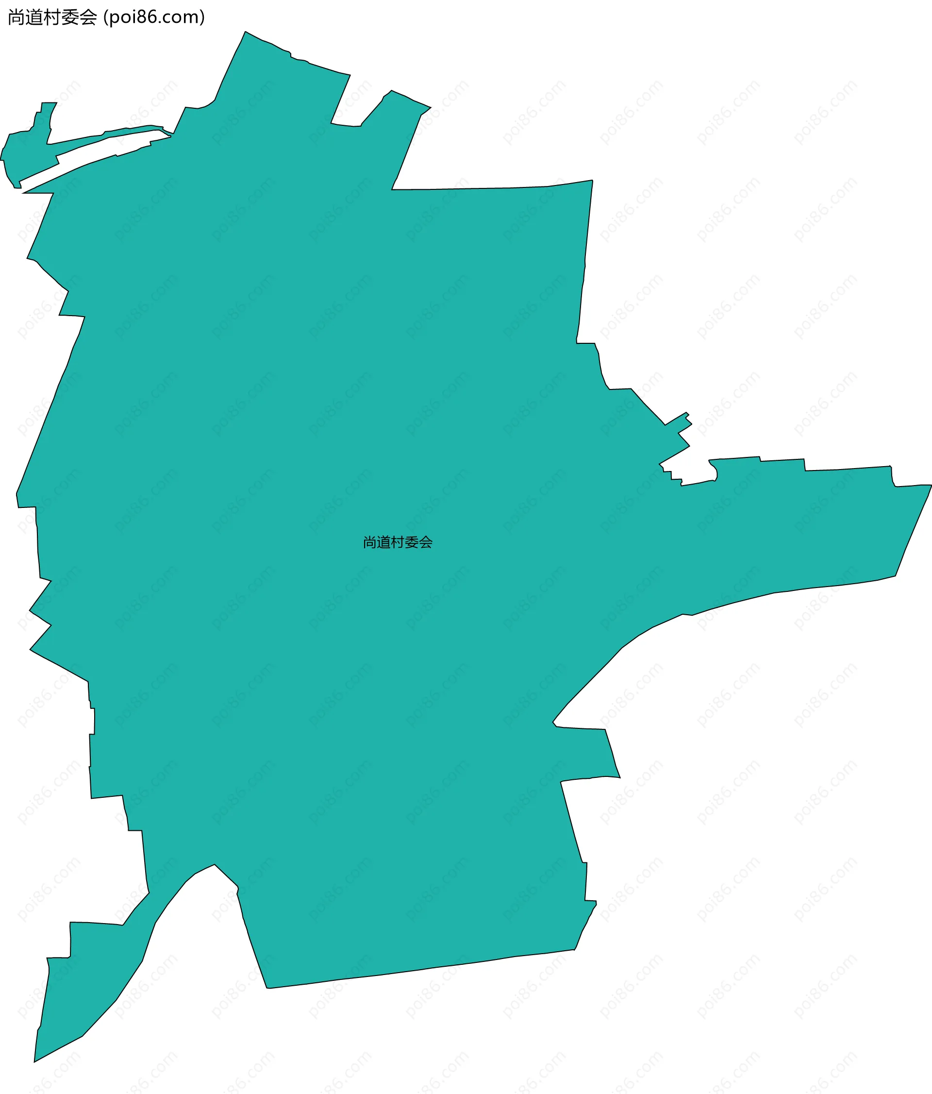尚道村委会边界地图