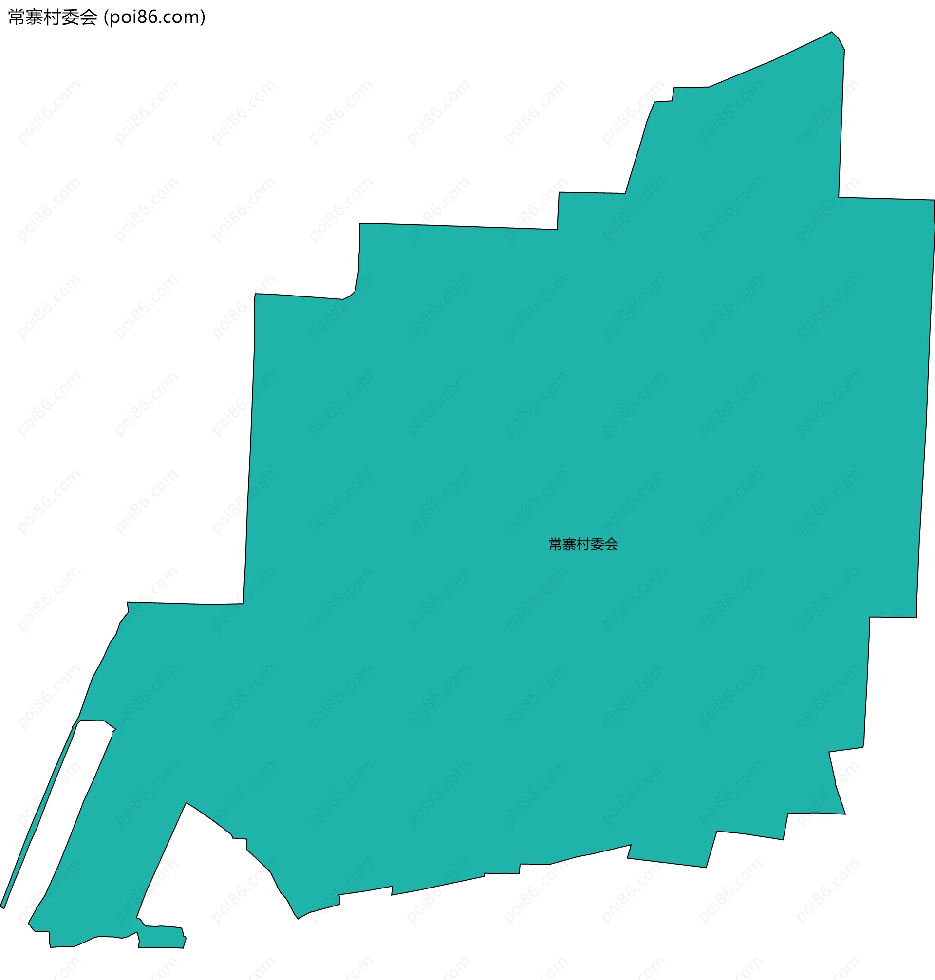 常寨村委会边界地图