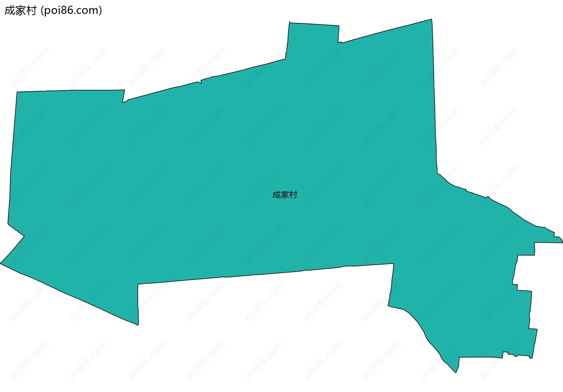 成家村边界地图