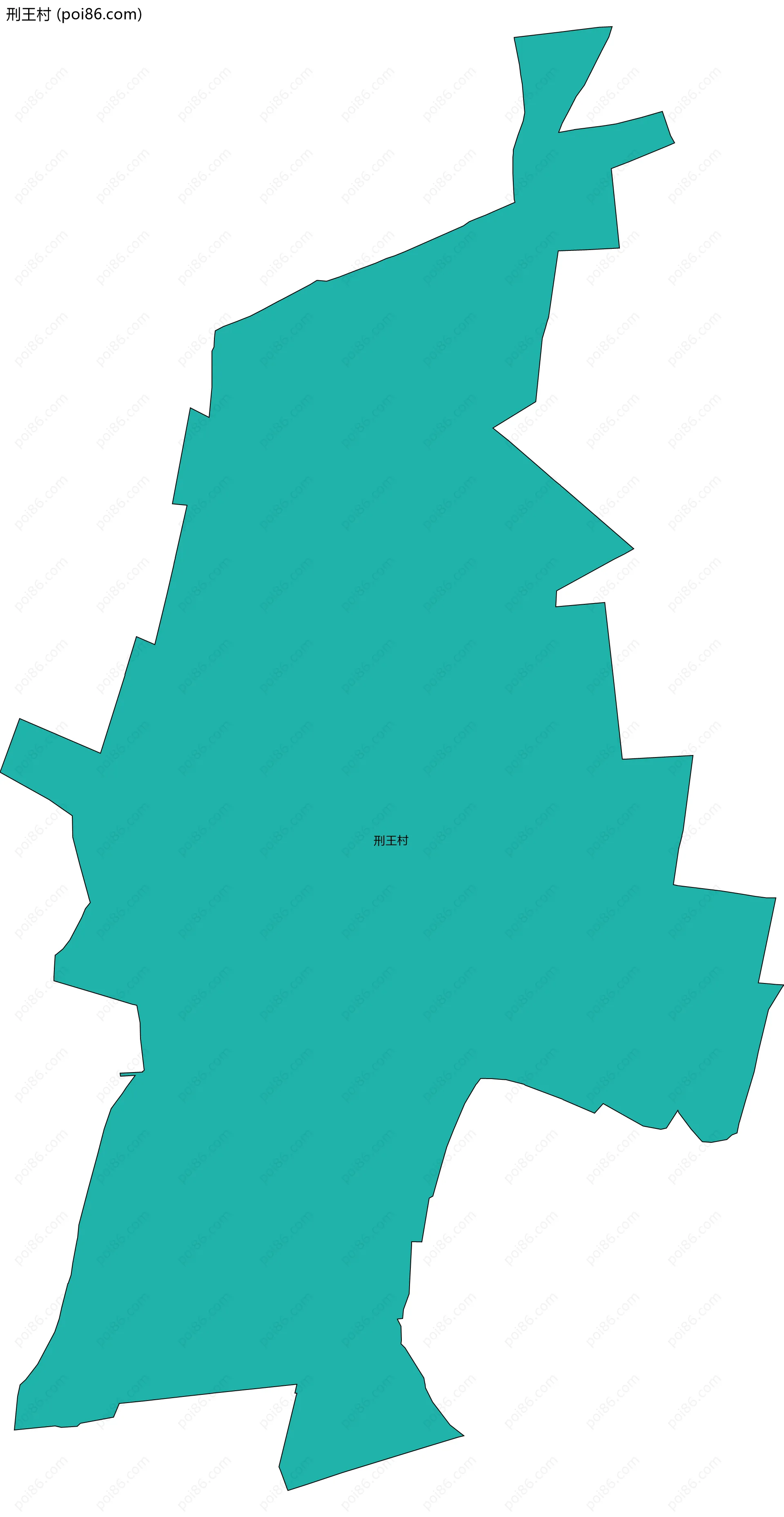 刑王村边界地图