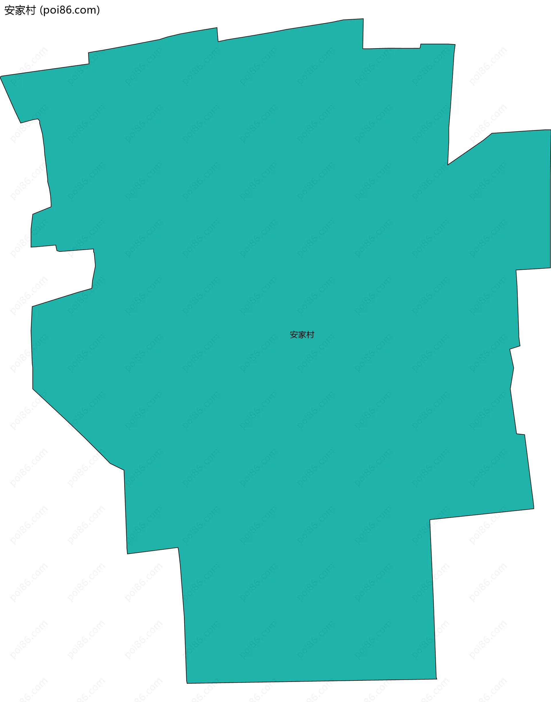 安家村边界地图