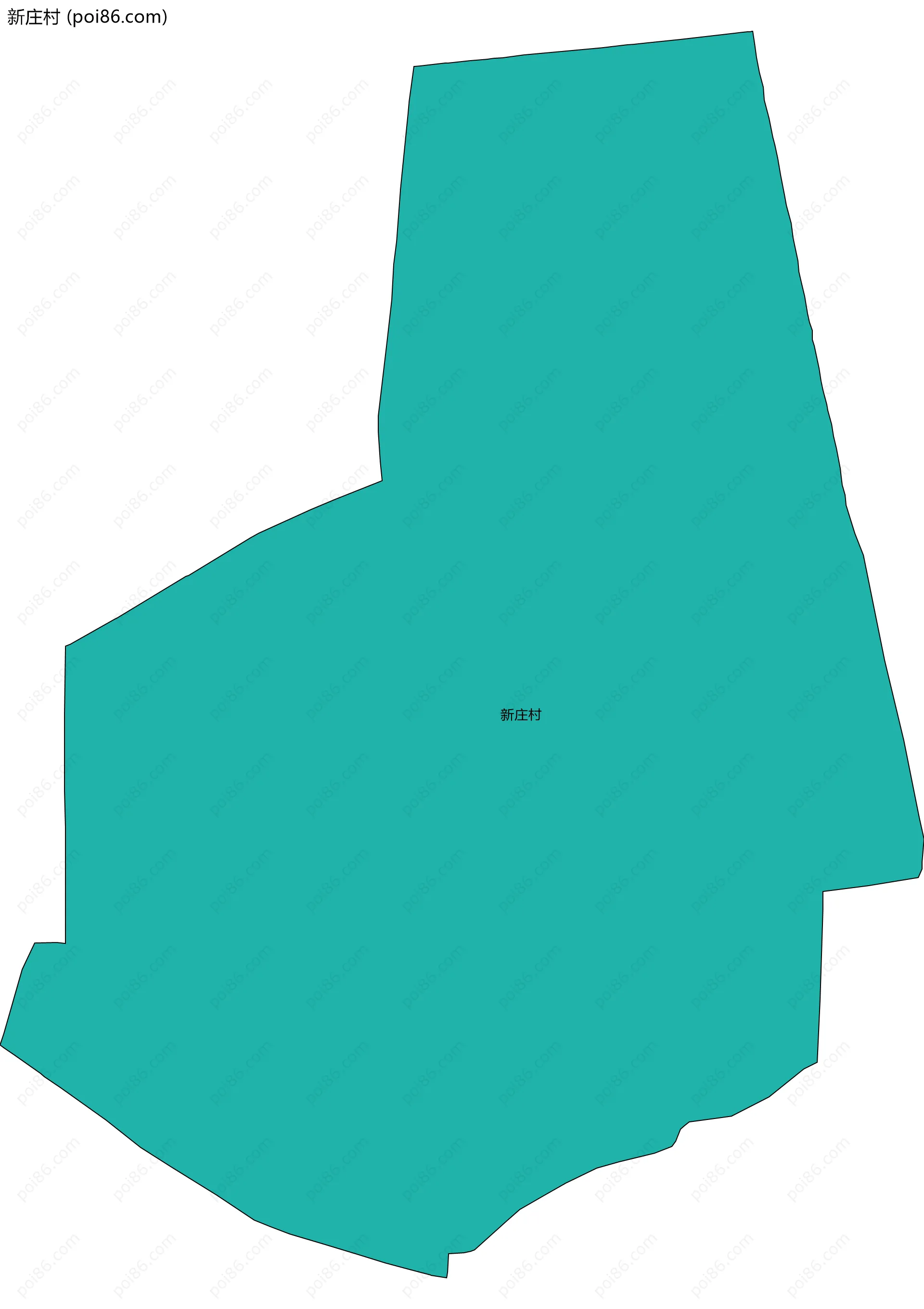 新庄村边界地图