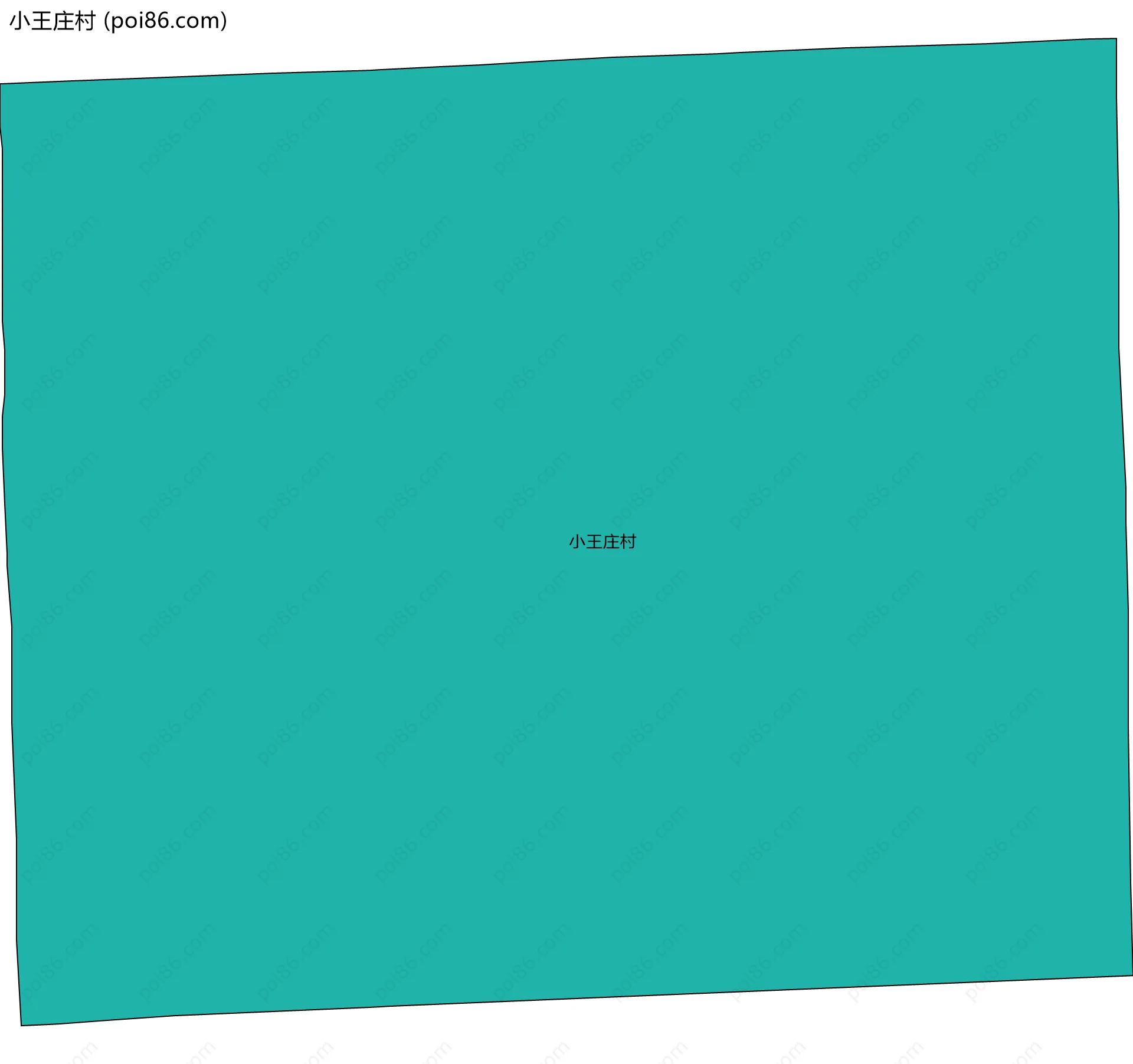 小王庄村边界地图
