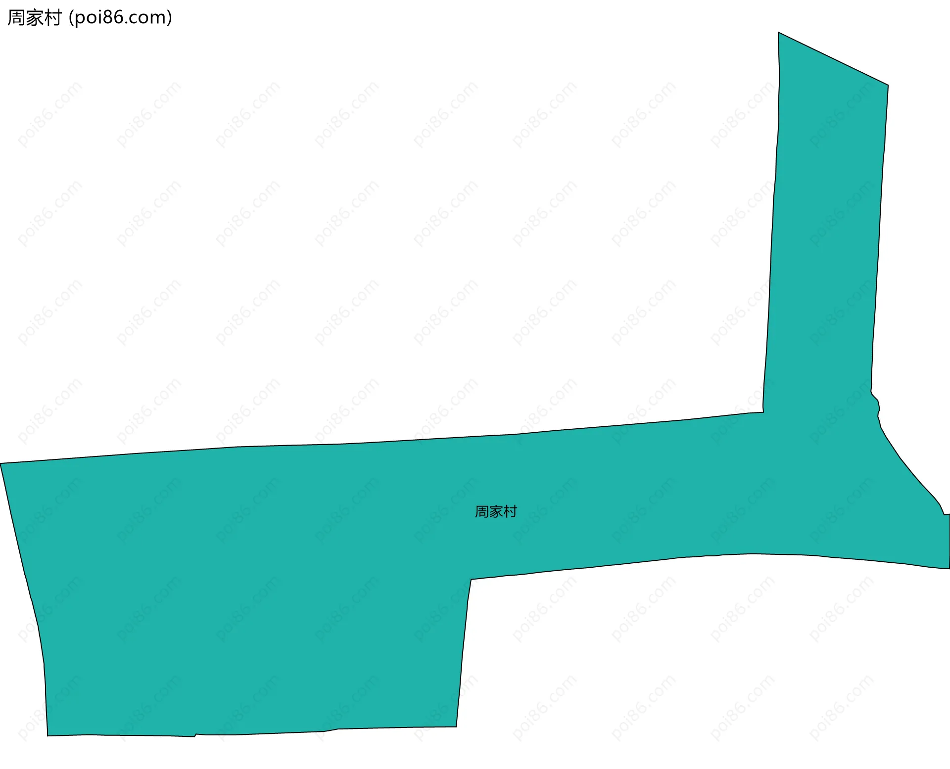 周家村边界地图
