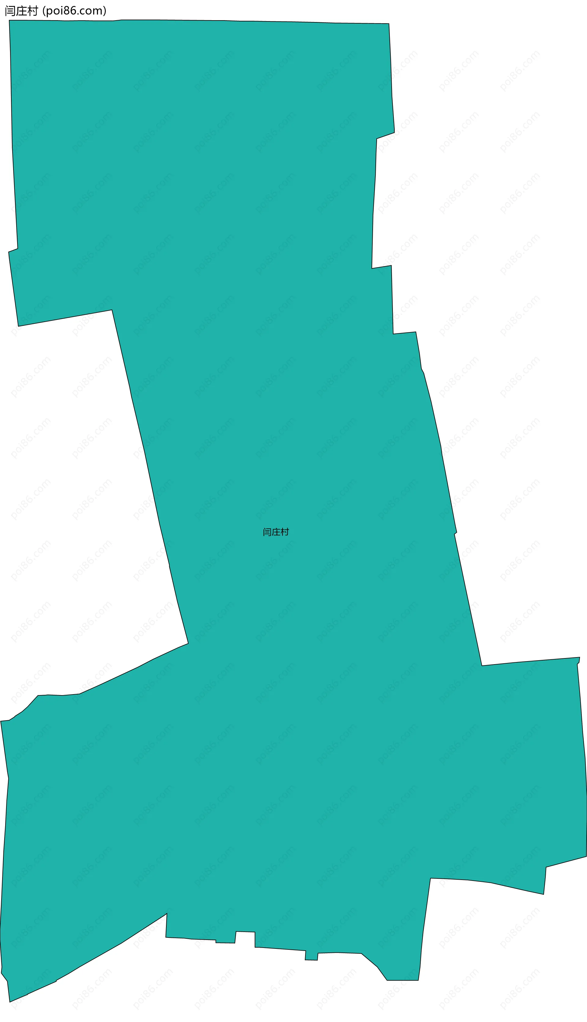 闫庄村边界地图