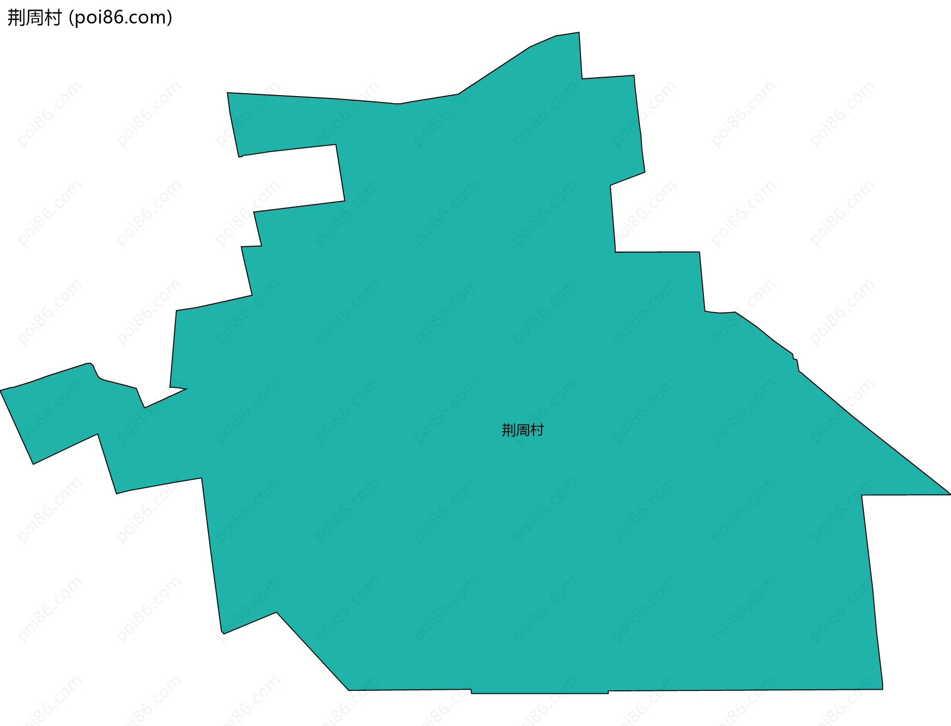 荆周村边界地图
