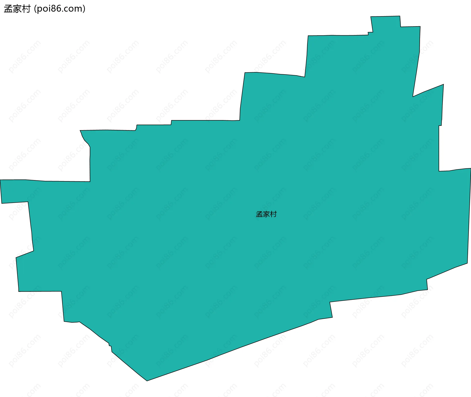 孟家村边界地图