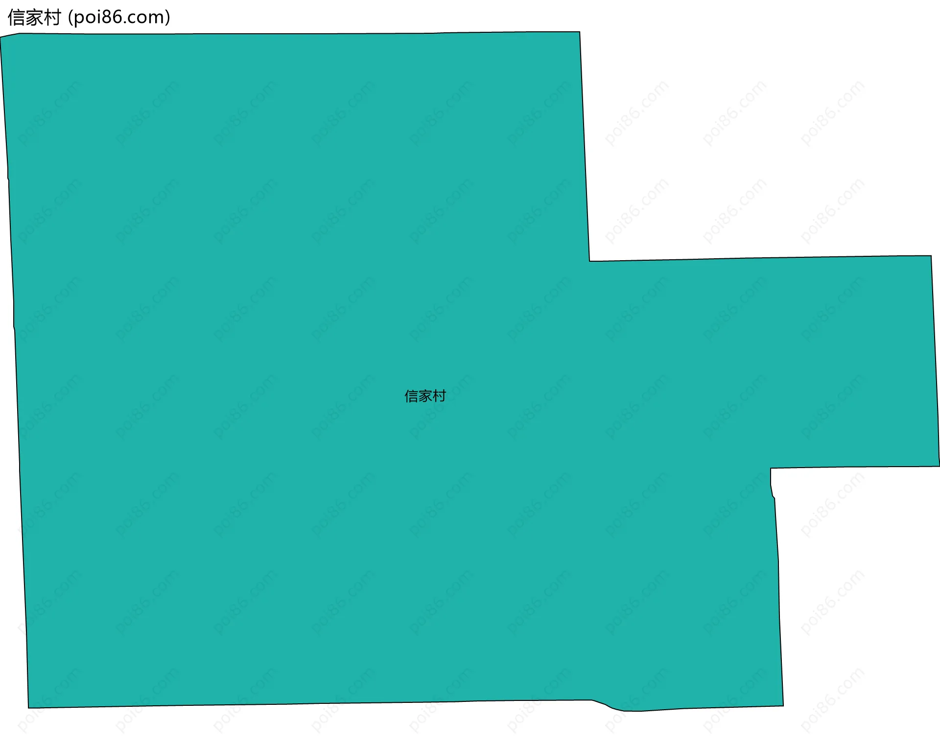 信家村边界地图