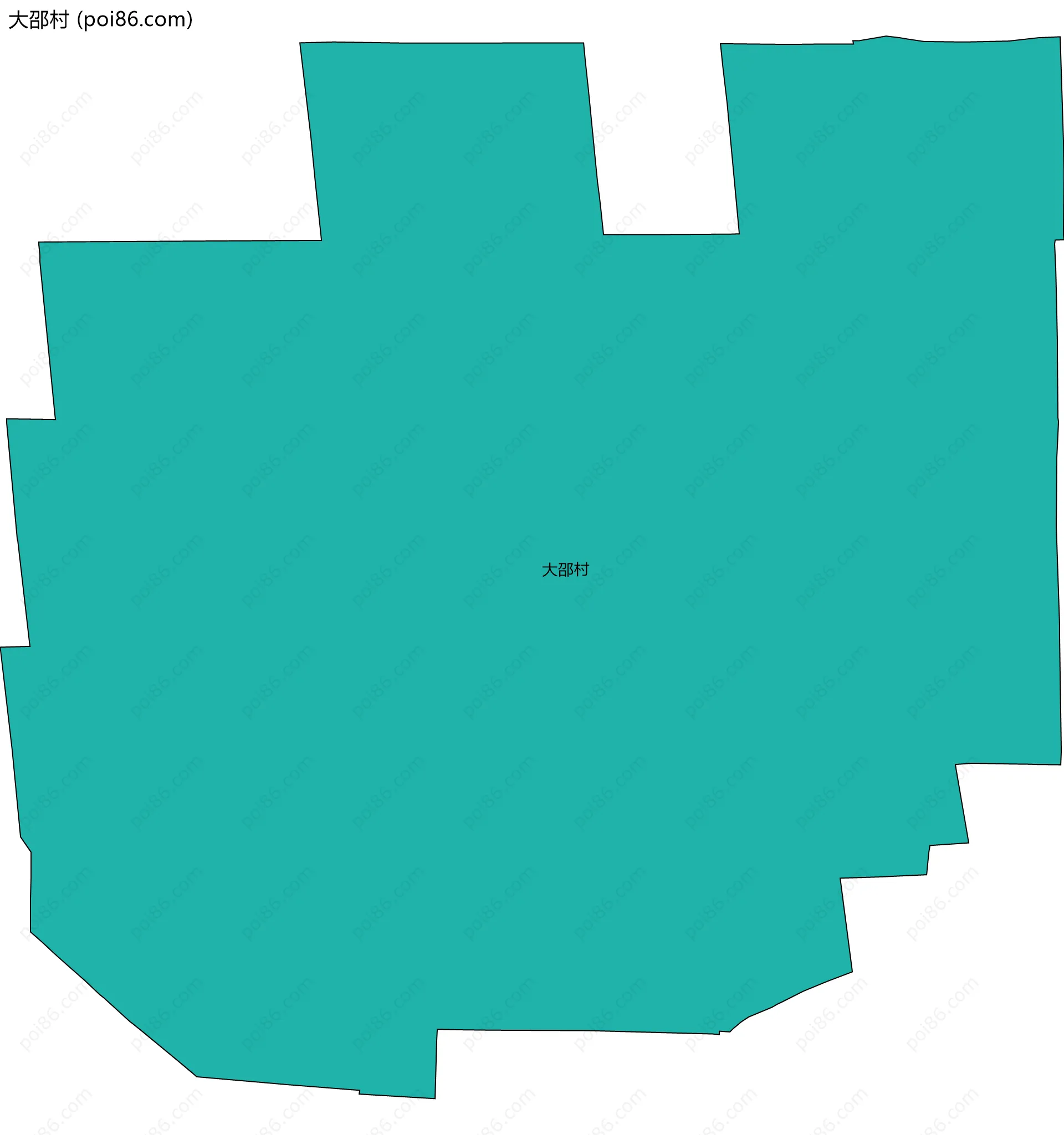 大邵村边界地图