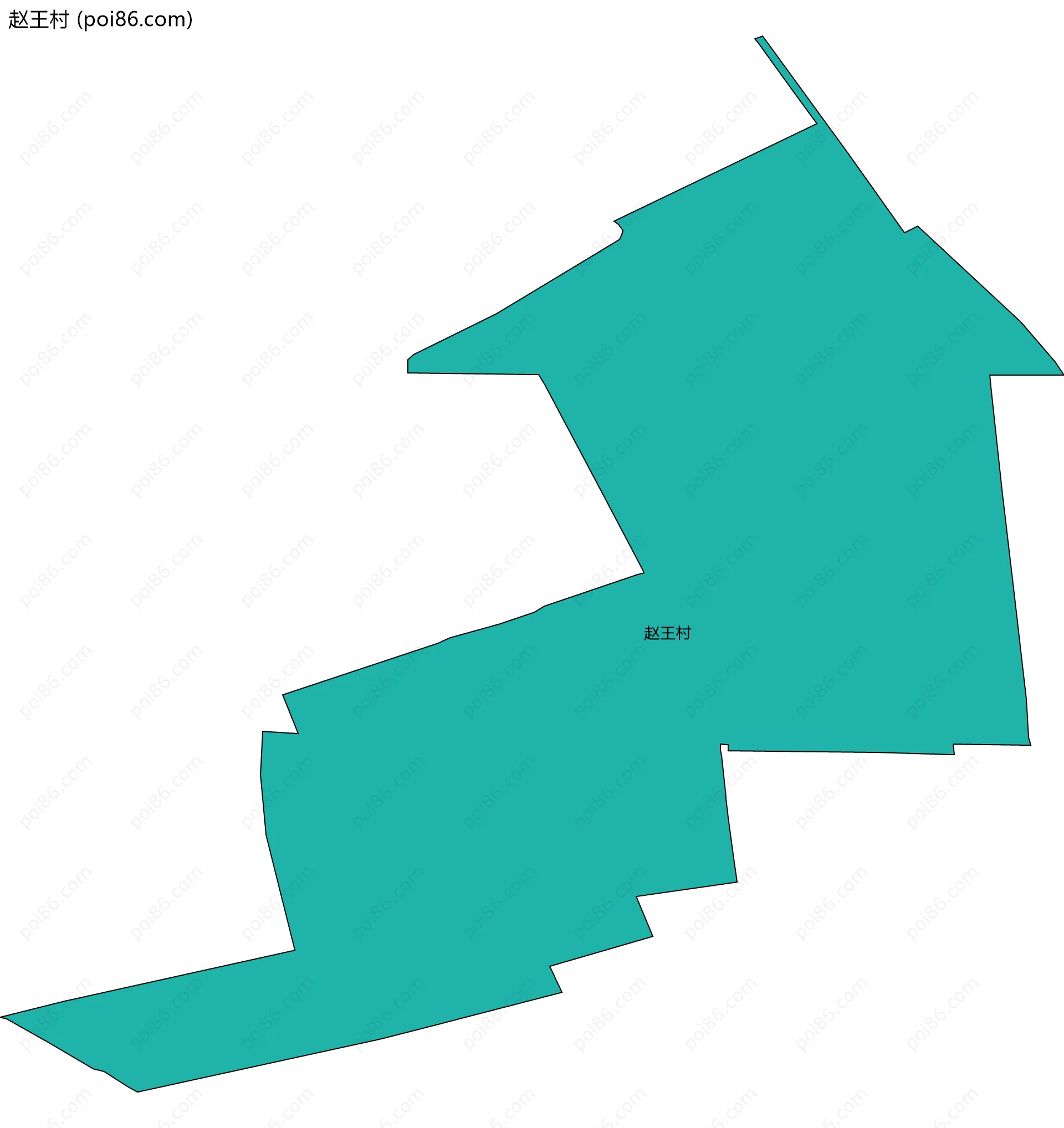 赵王村边界地图