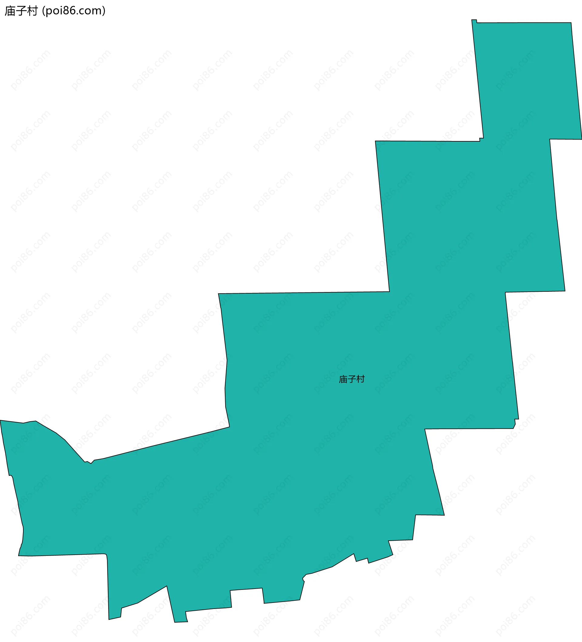庙子村边界地图