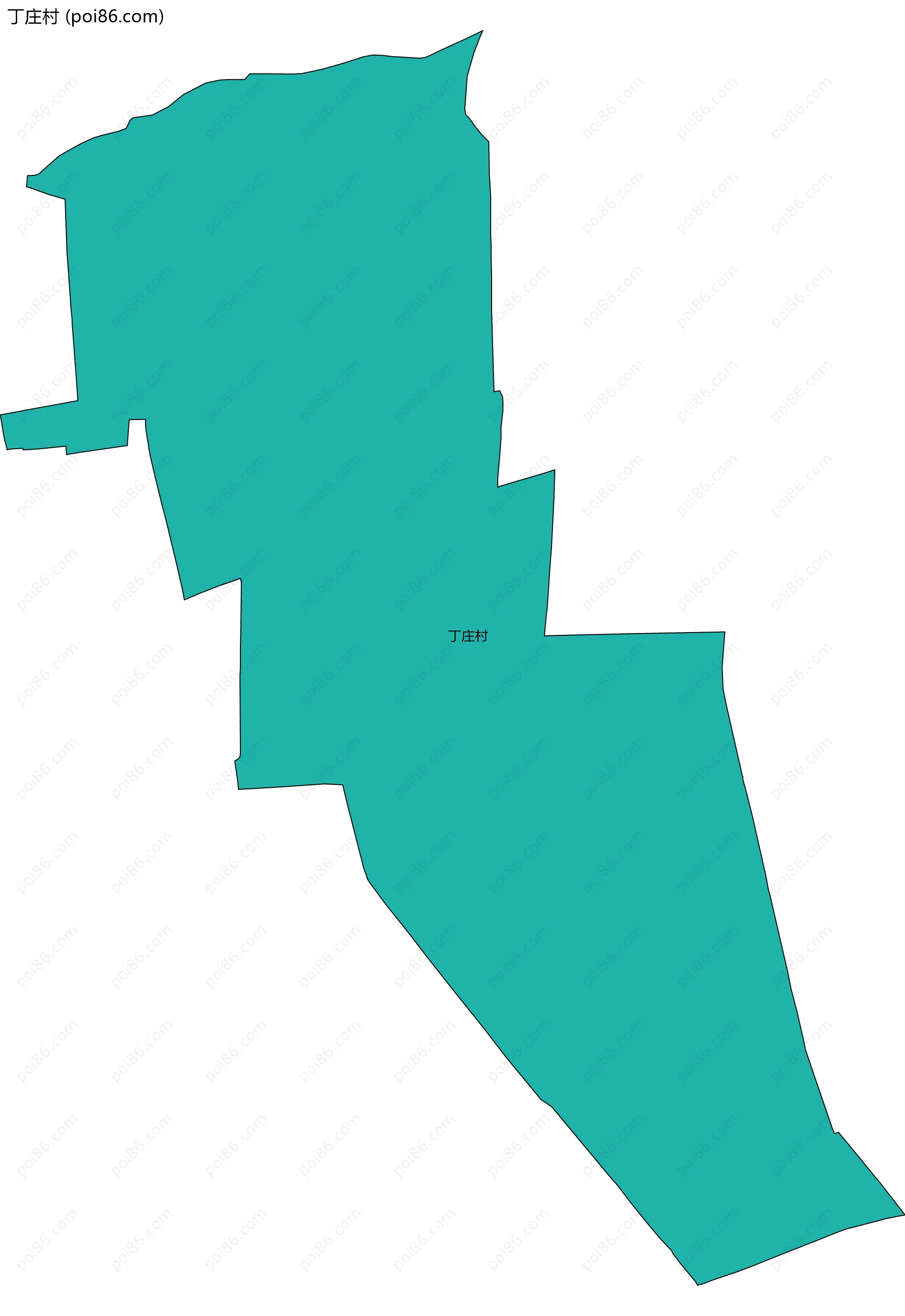丁庄村边界地图