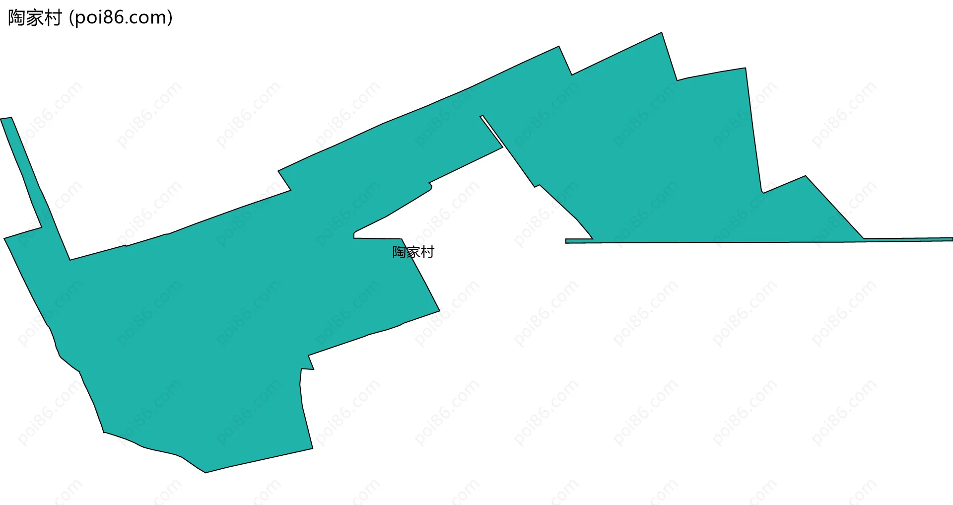 陶家村边界地图