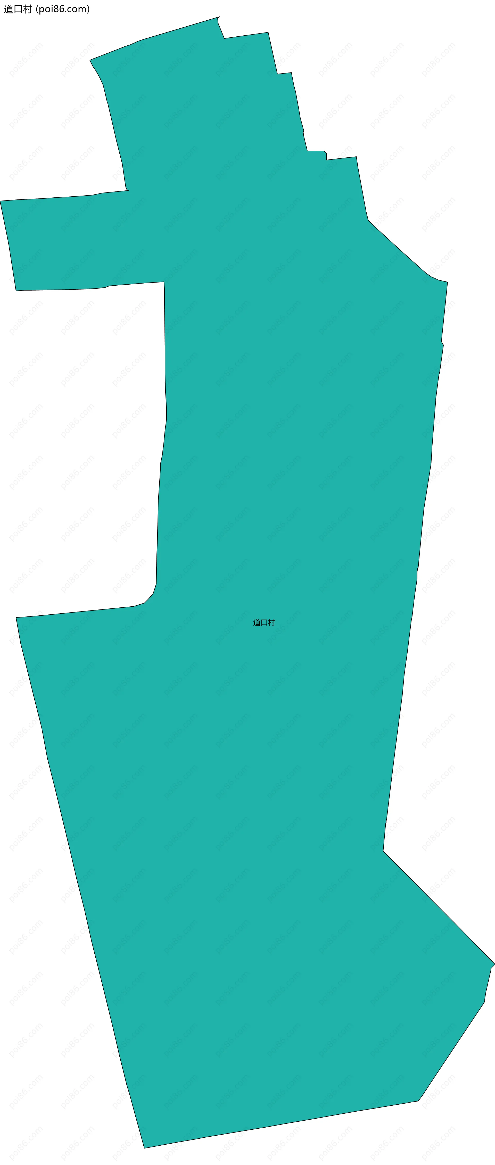 道口村边界地图